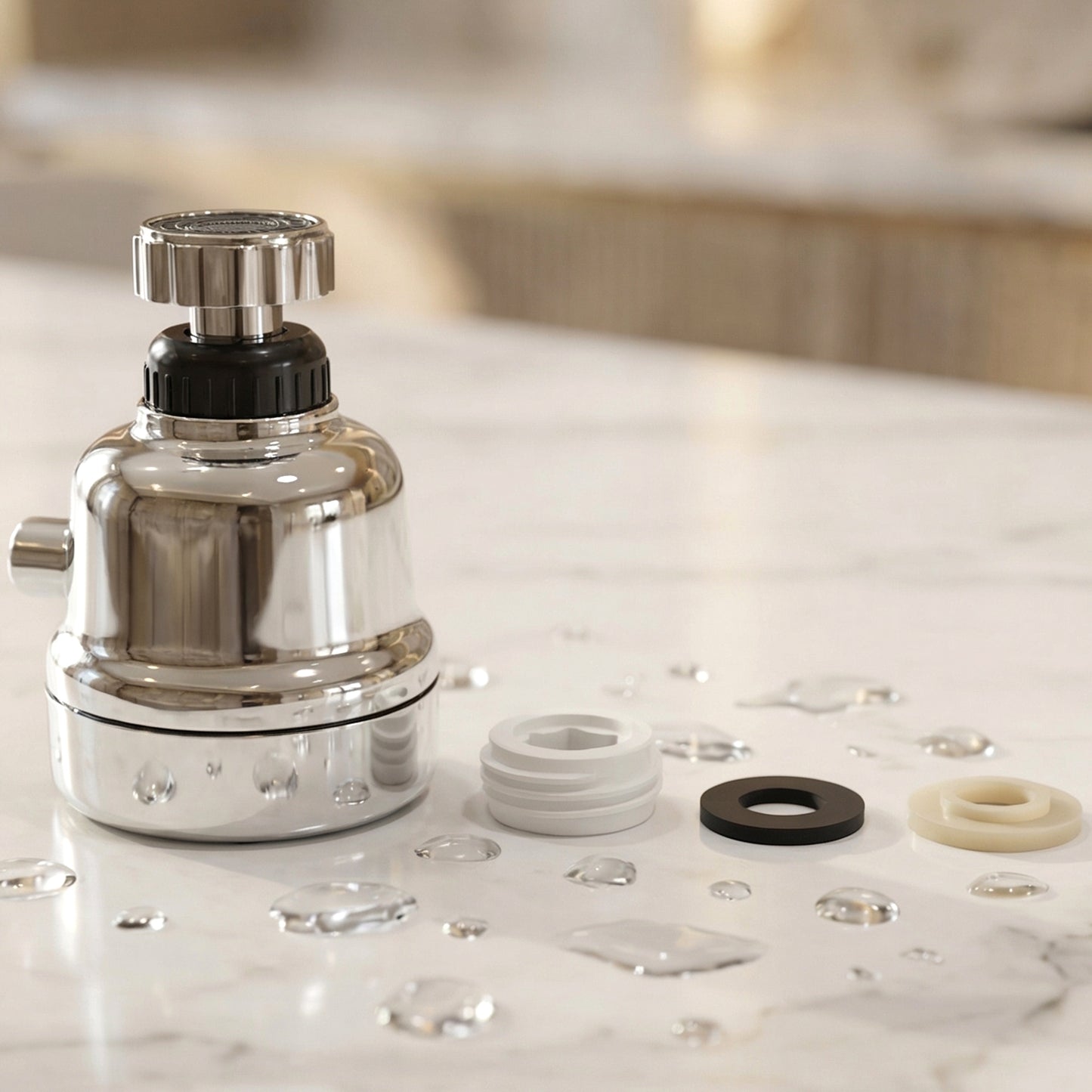 360 Degree Rotating Kitchen Faucet Sprayer Head - 1 Pc - Great Price - Image 3
