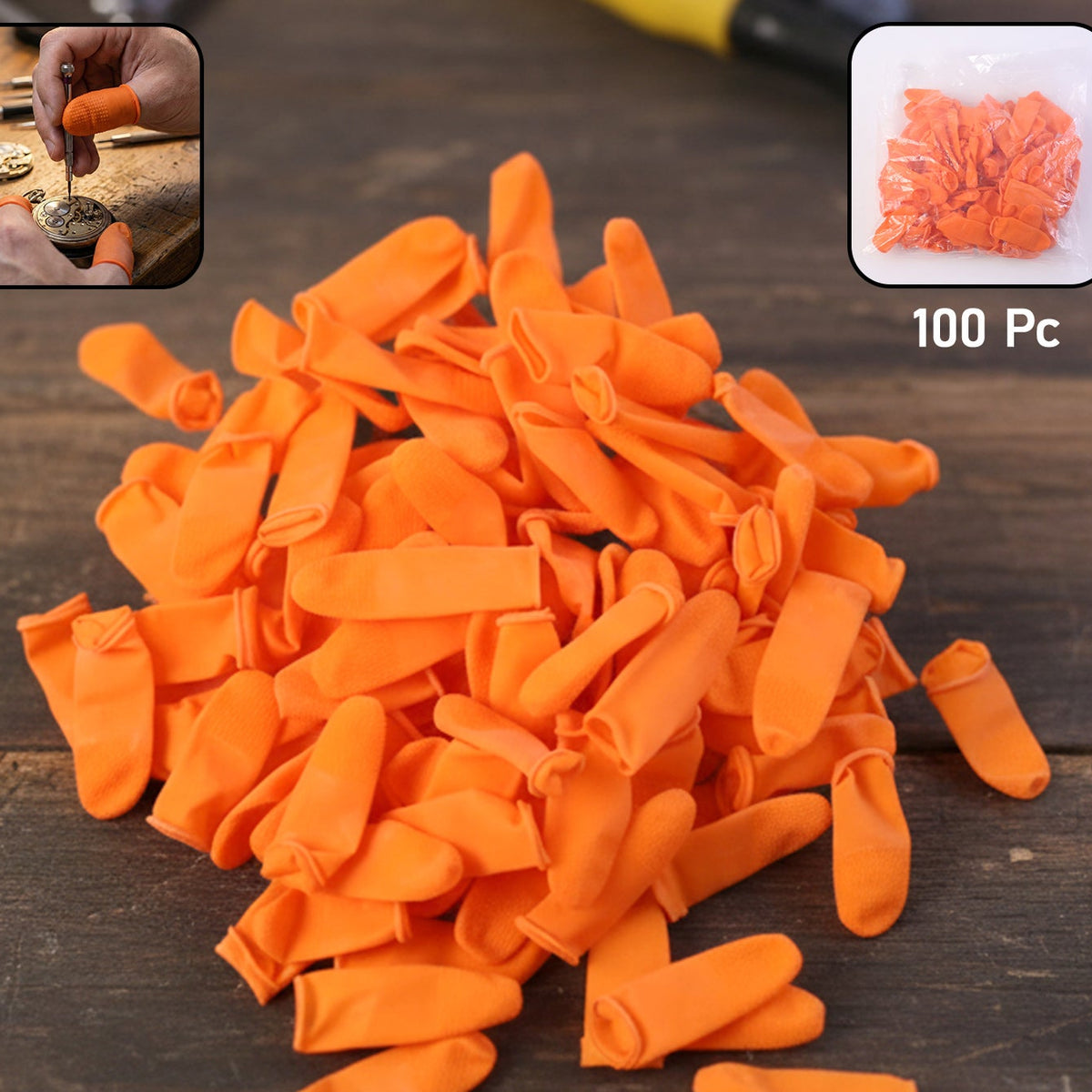 100 Pcs Protective Finger Cots for Precision Work & Crafting - Happy Price - Image 1