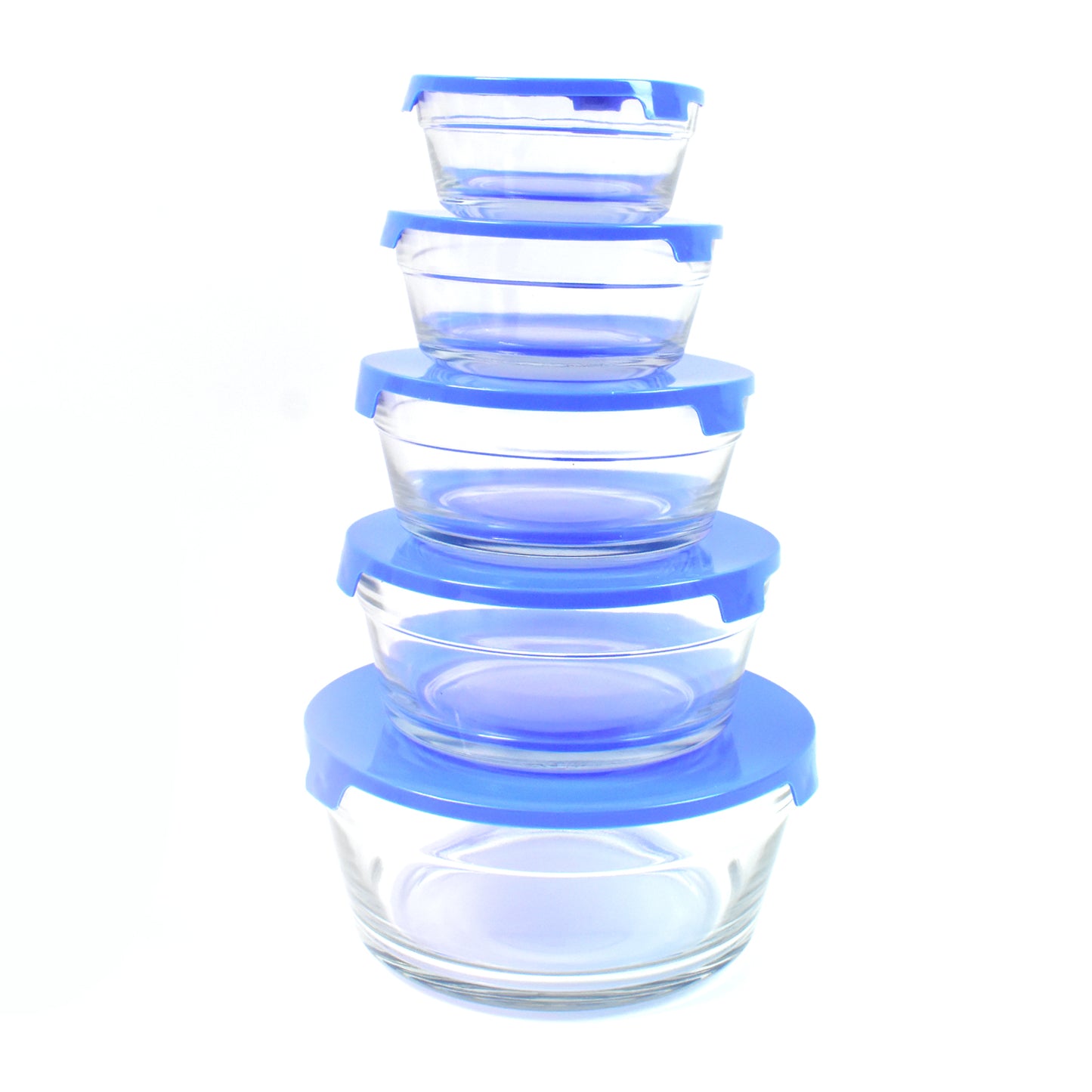 Glass Bowl Set with Lids - 5 Pcs Mixing & Storage Containers - Happy Price - Image 5