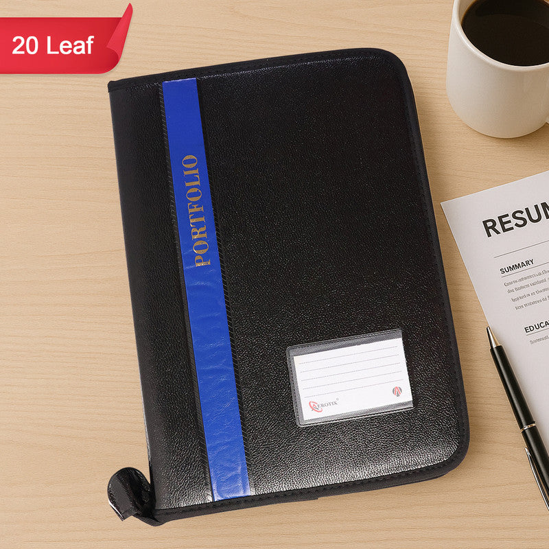 Professional A4 Zippered Document Organizer Folder with 20 Leaves - Happy Price - Image 2
