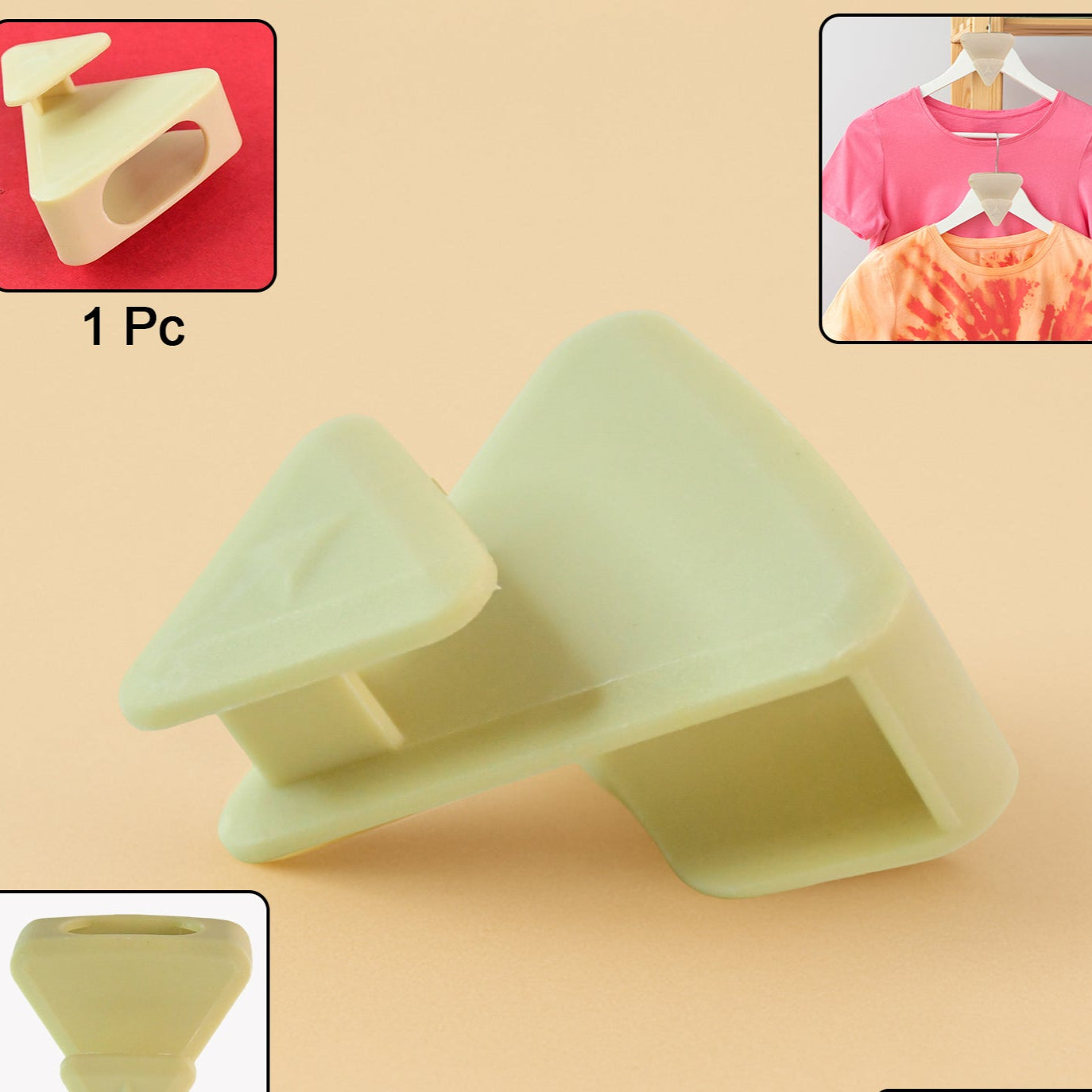 Multi-functional Plastic Triangle Hanger Connector Hooks (1 Pc) - Happy Price - Image 1