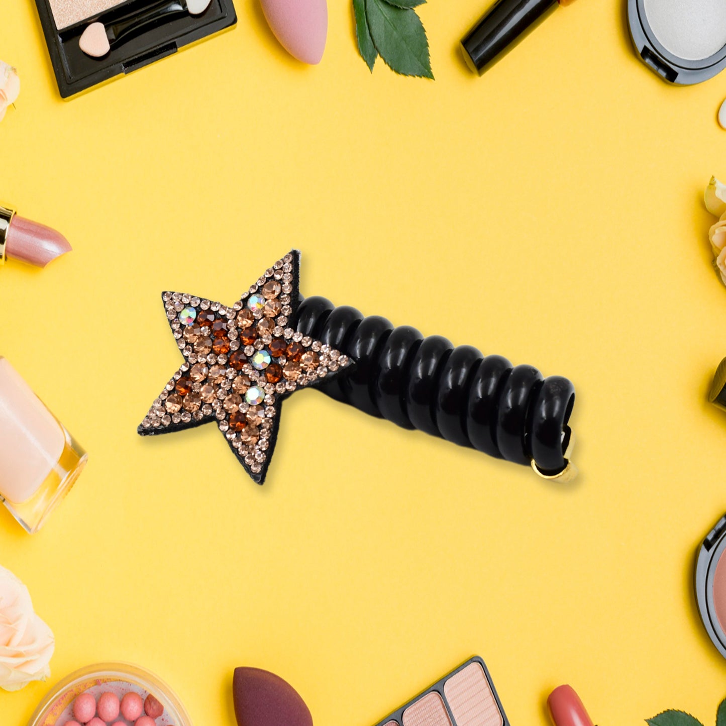 Colourful Telephone Wire Hairbands (1 Pc Mix Design) - Happy Price - Image 2