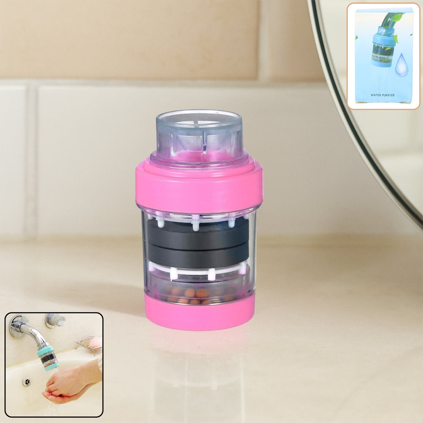 Universal Tap Water Filter for Kitchen & Bathroom - 1 Pc - Happy Price - Image 3