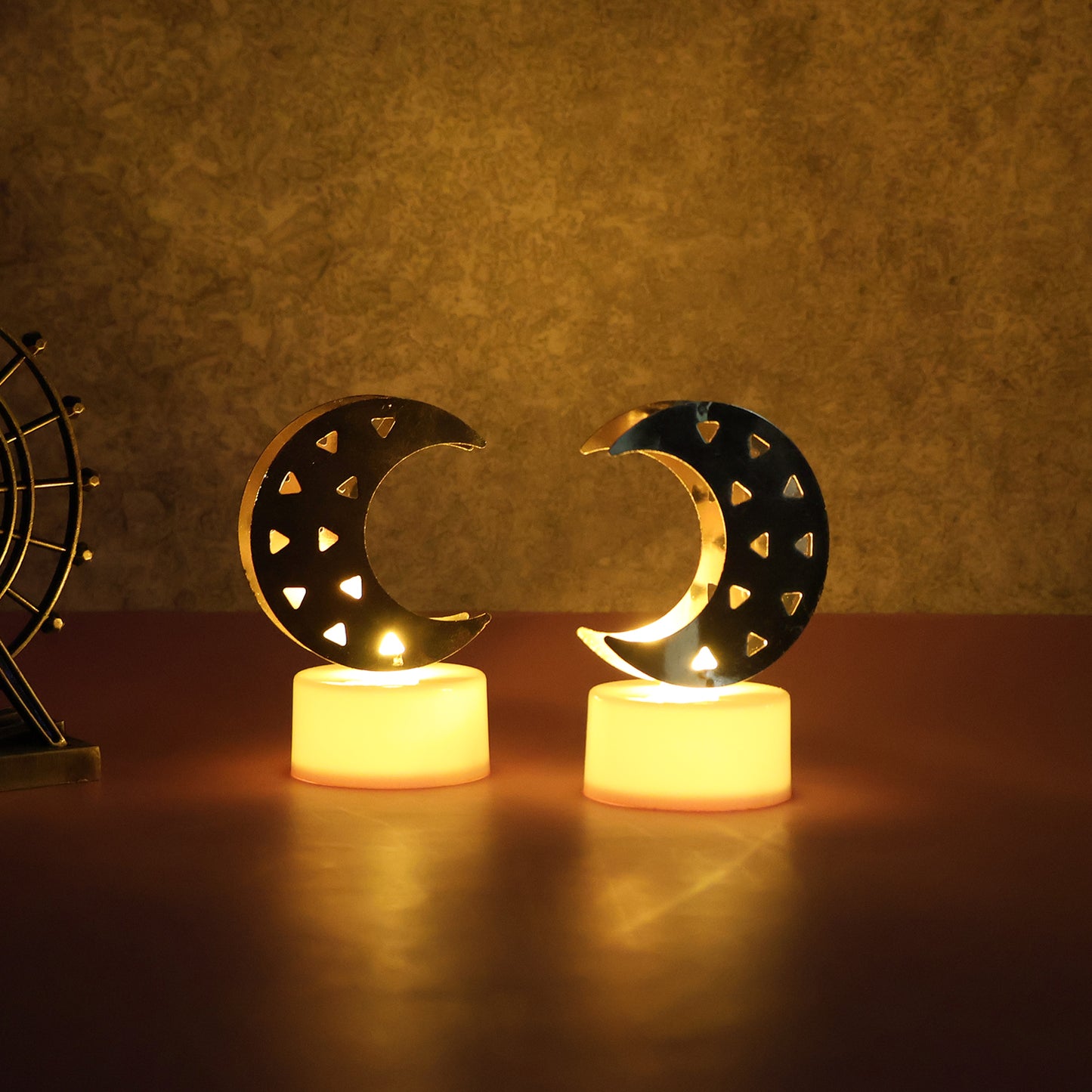 Decorative Moon Flameless LED Candles - Set of 4 - Happy Price - Image 4