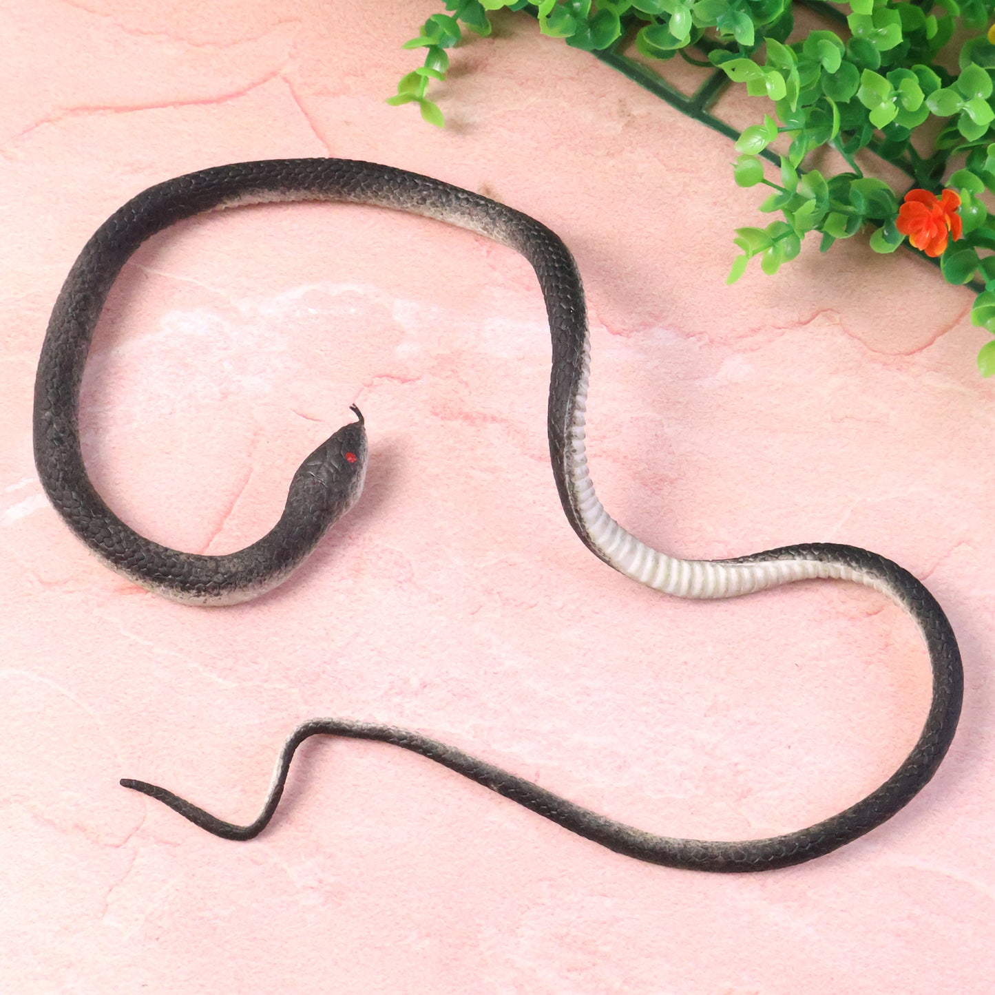Realistic Rubber Snake Toy - 1 Pc Flexible Fake Snake for Pranks & Garden - Happy Price - Image 3