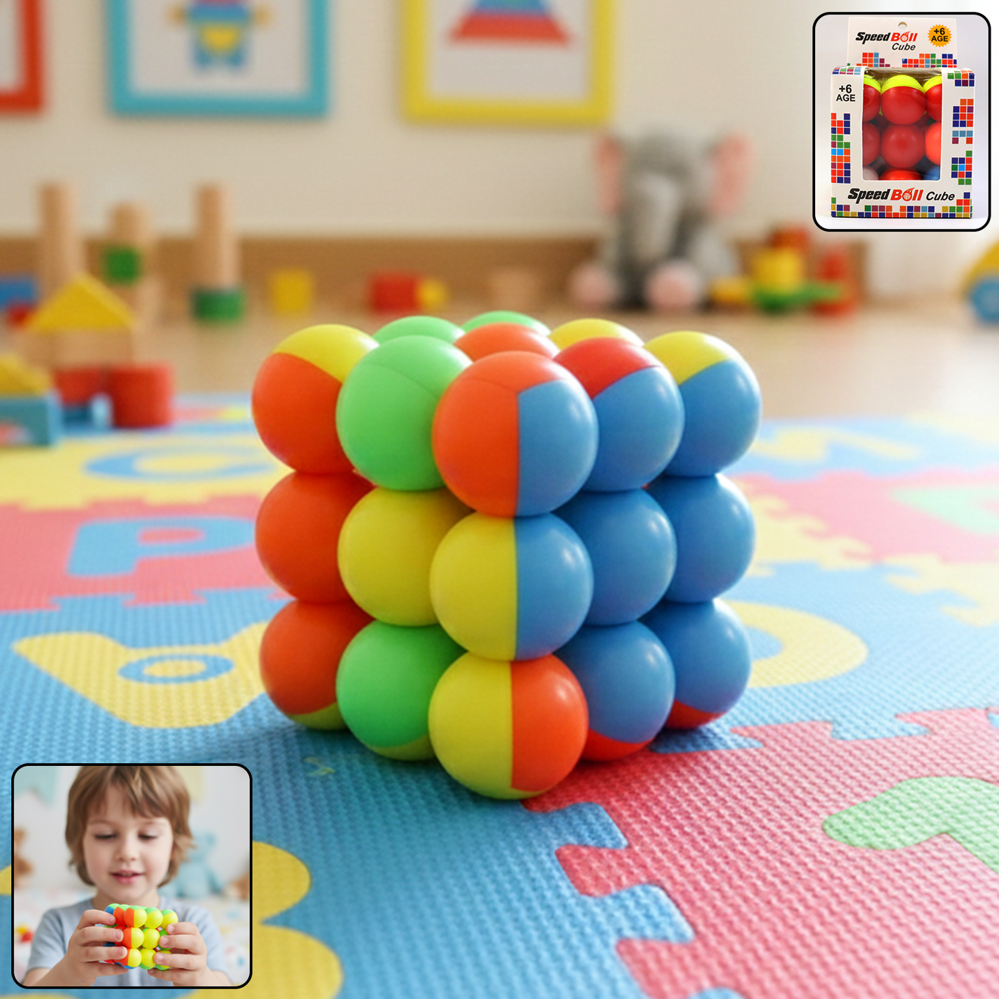 Speed Ball Cube Toy - 288 Balls for Cognitive Fun - Happy Price - Image 7