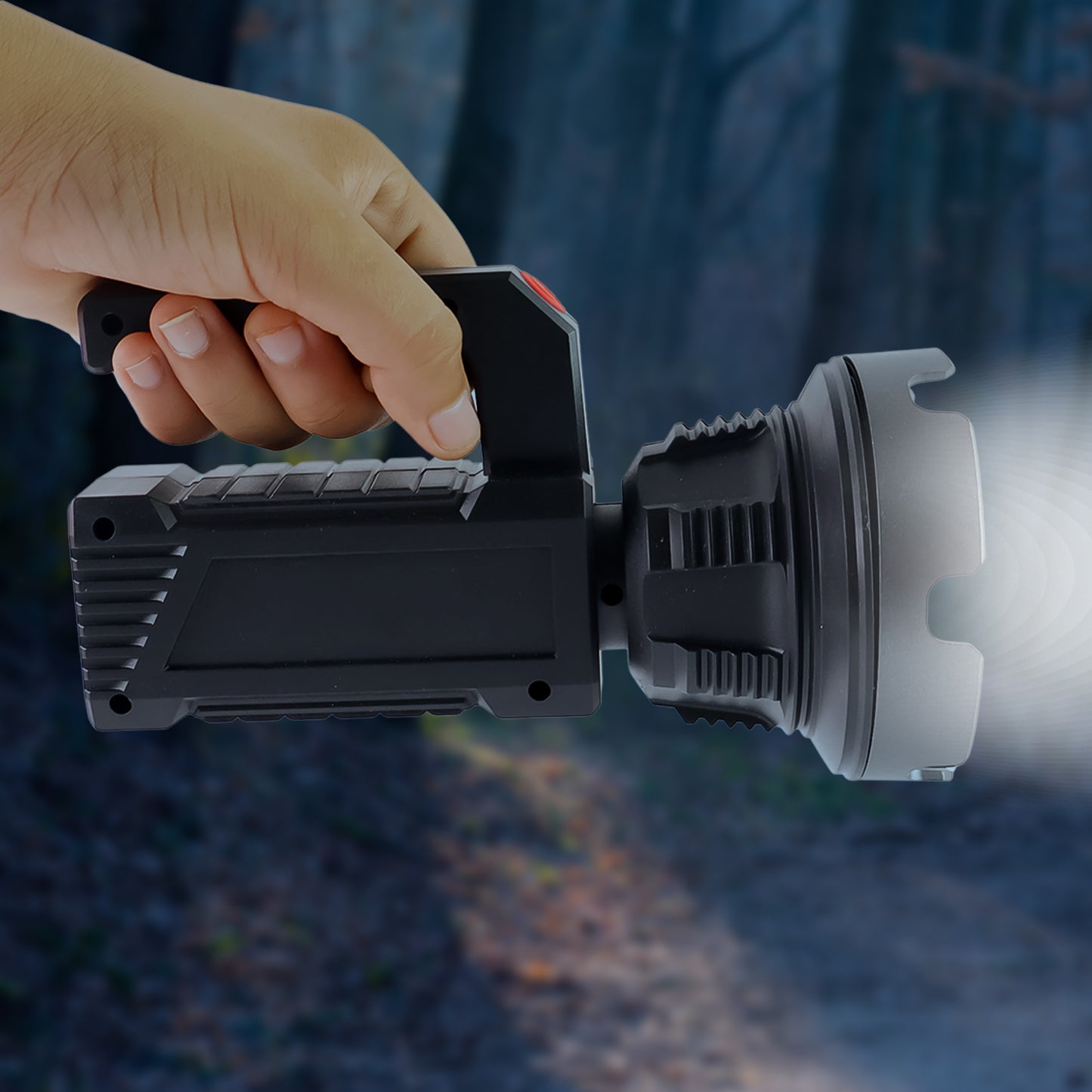 Heavy-duty Rechargeable Usb Led Hand Torch With Cob Side Light (1 Pc) - Happy Price - Image 4