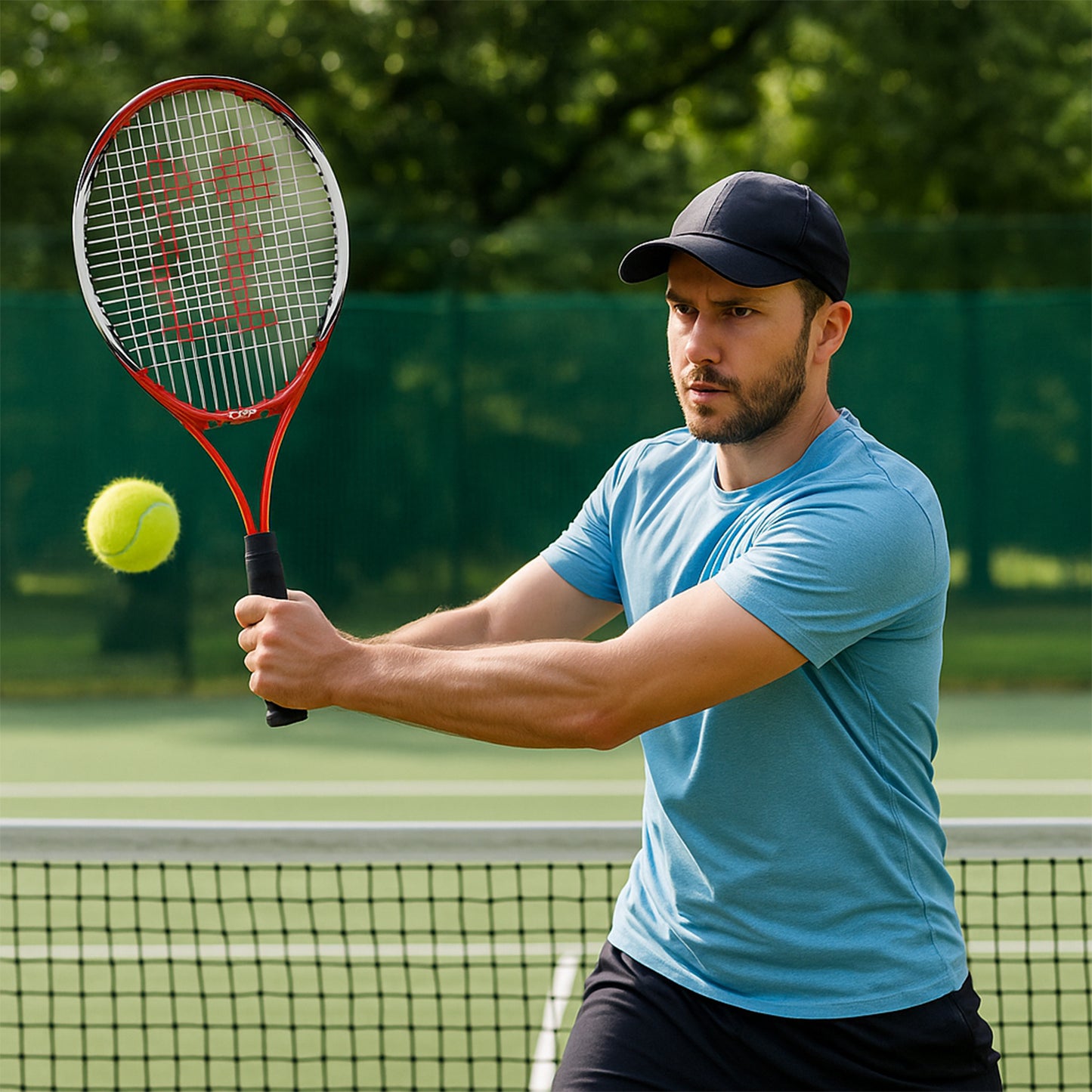 Konex Aluminium Tennis Racket with Full Cover (1 Pc) - Lightweight for All Levels - Great Price - Image 2