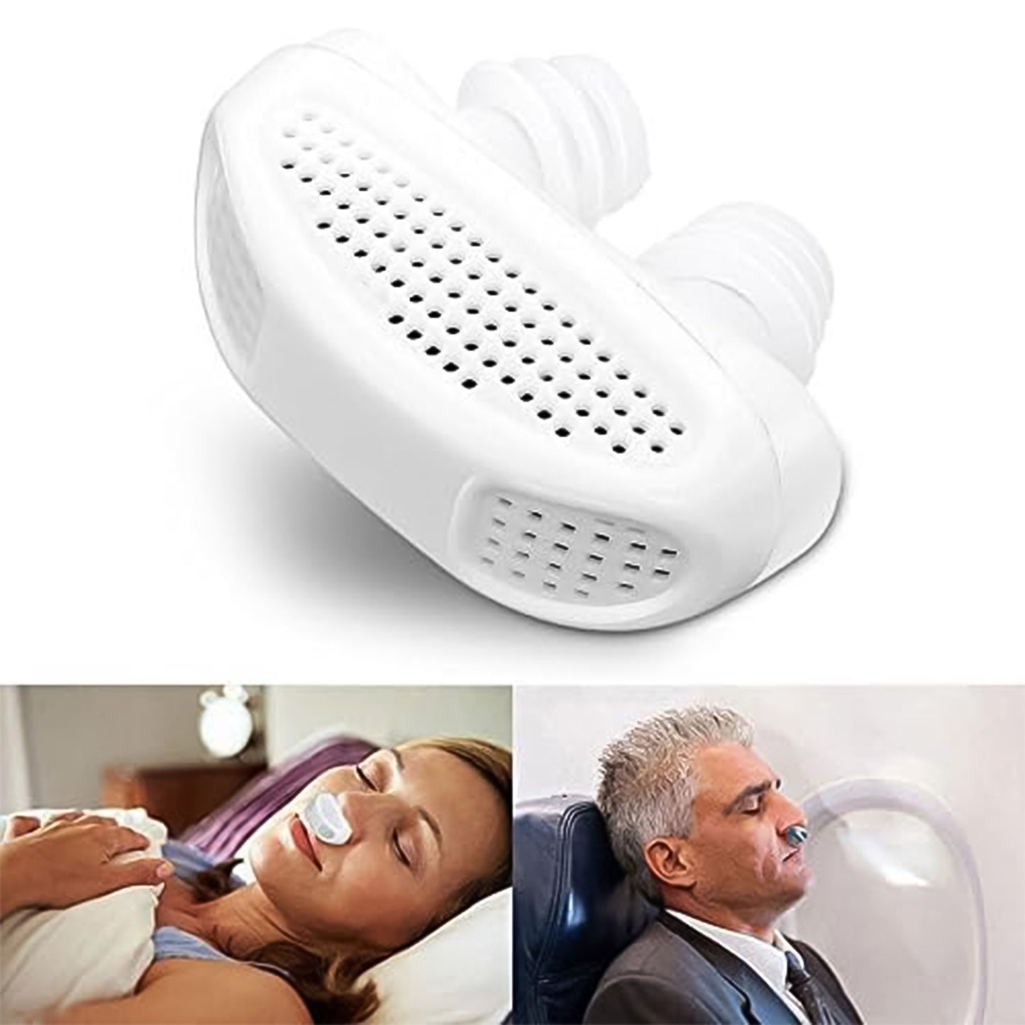 2 In 1 Anti Snoring And Air Purifier Nose Clip Anti Snoring Device (1 Pc With Plastic Case) - Happy Price - Image 3