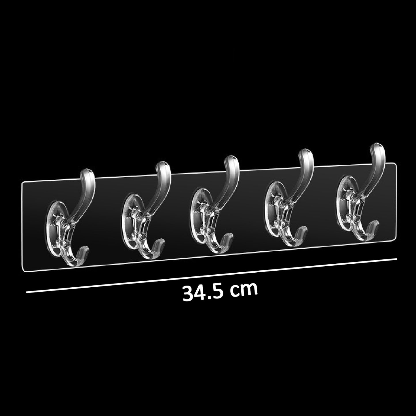 Adhesive Transparent Heavy Duty Wall Hook - Happy Price - Image 5