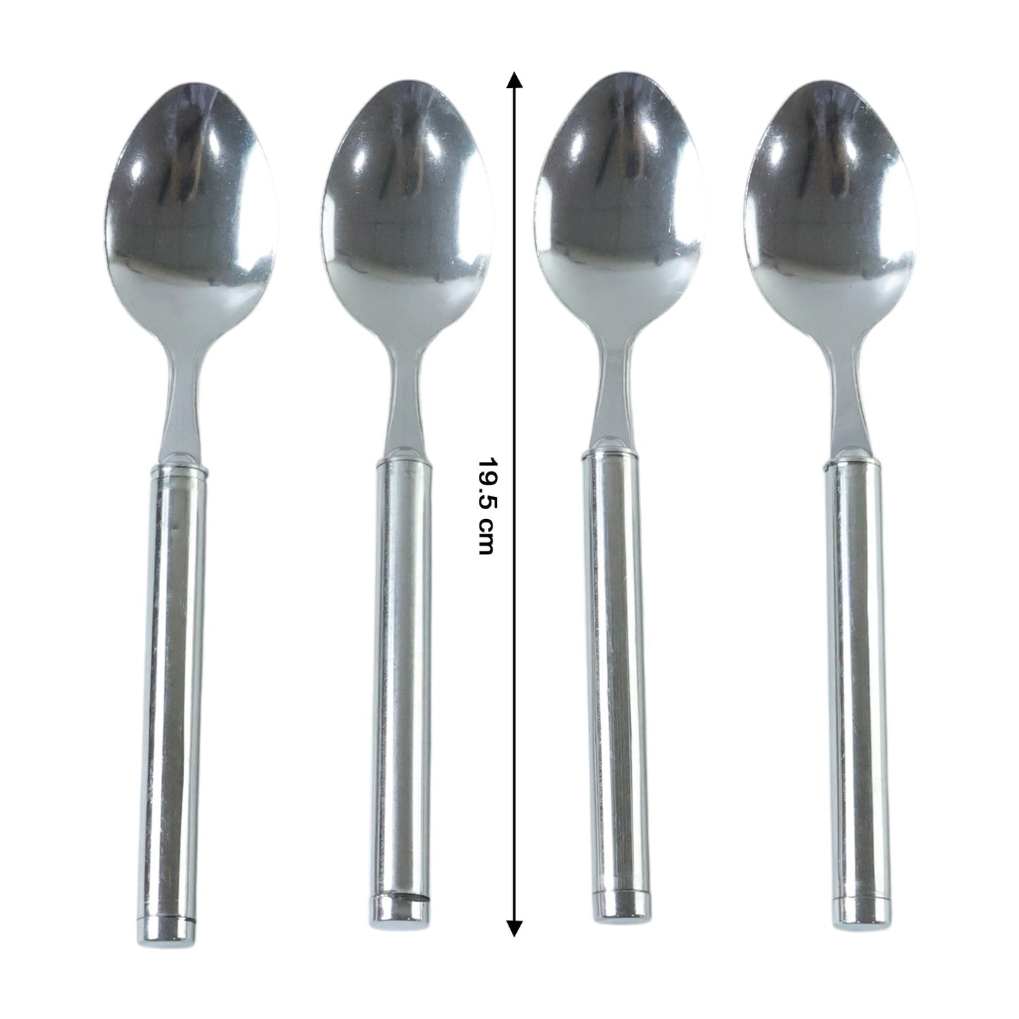 Stainless Steel Dinner Spoons - 4 Piece Set for Everyday Dining - Great Price - Image 5