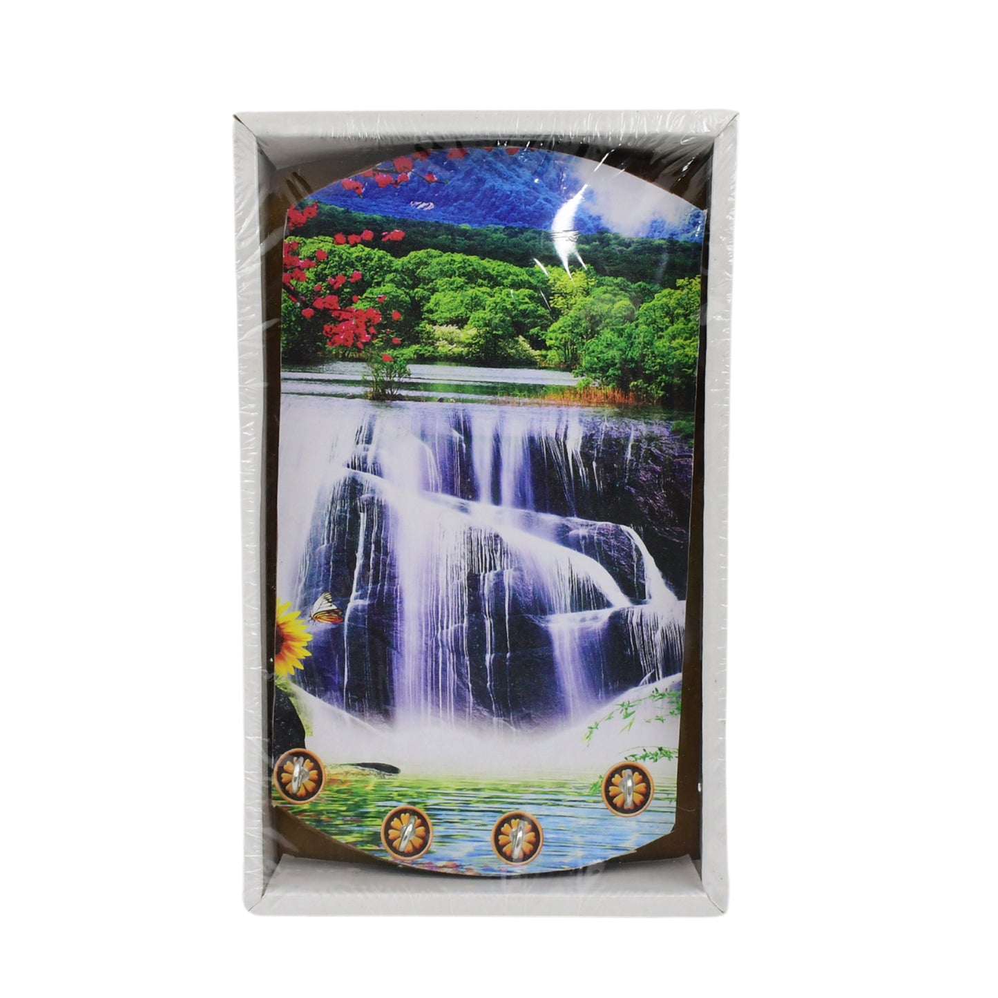 Decorative Wooden Vertical Scenery With Hooks For Wall Hanging - Happy Price - Image 5