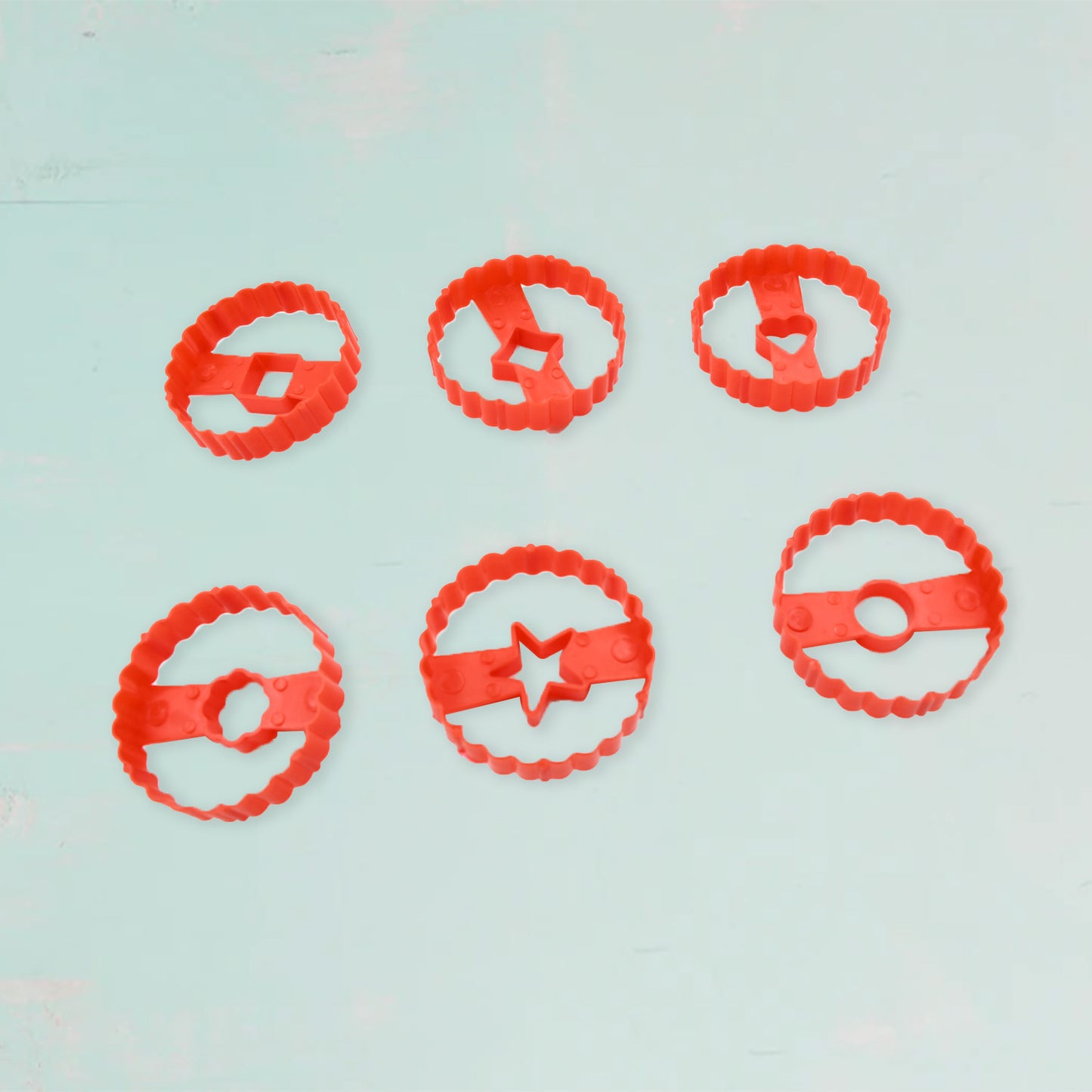 5978 Cookie Cutters Set Plastic Easter Biscuit Cutting Tool For Diy Cake Decoration Fondant Biscuit Cookie Pastry Sandwich (6 Pc Set ) - Happy Price - Image 3