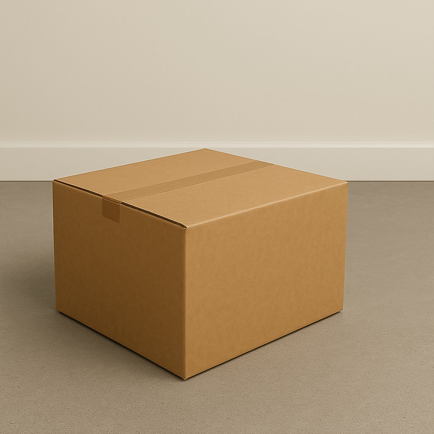 Sturdy Brown Corrugated Box for Secure Packaging - 26x26x6 cm, 1 Pc - Happy Price - Image 2