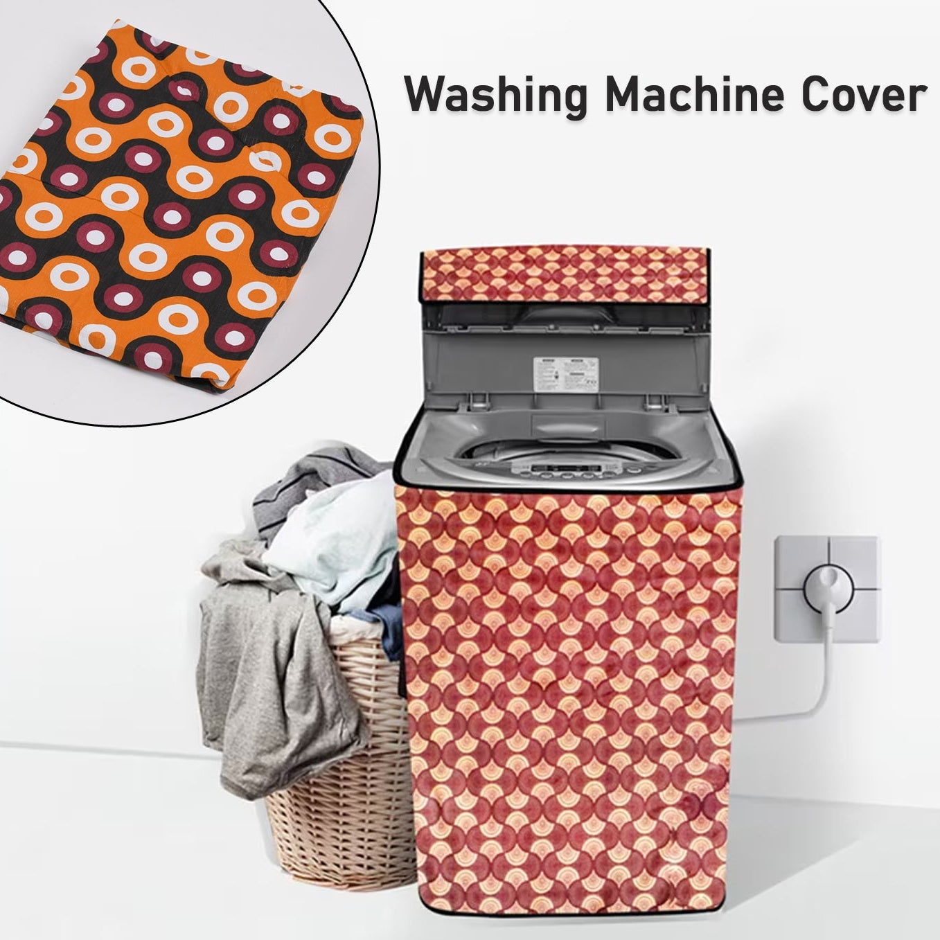 Waterproof Washing Machine Cover - 80x60x60 Cm, Top Load Fully Automatic - Happy Price - Image 1