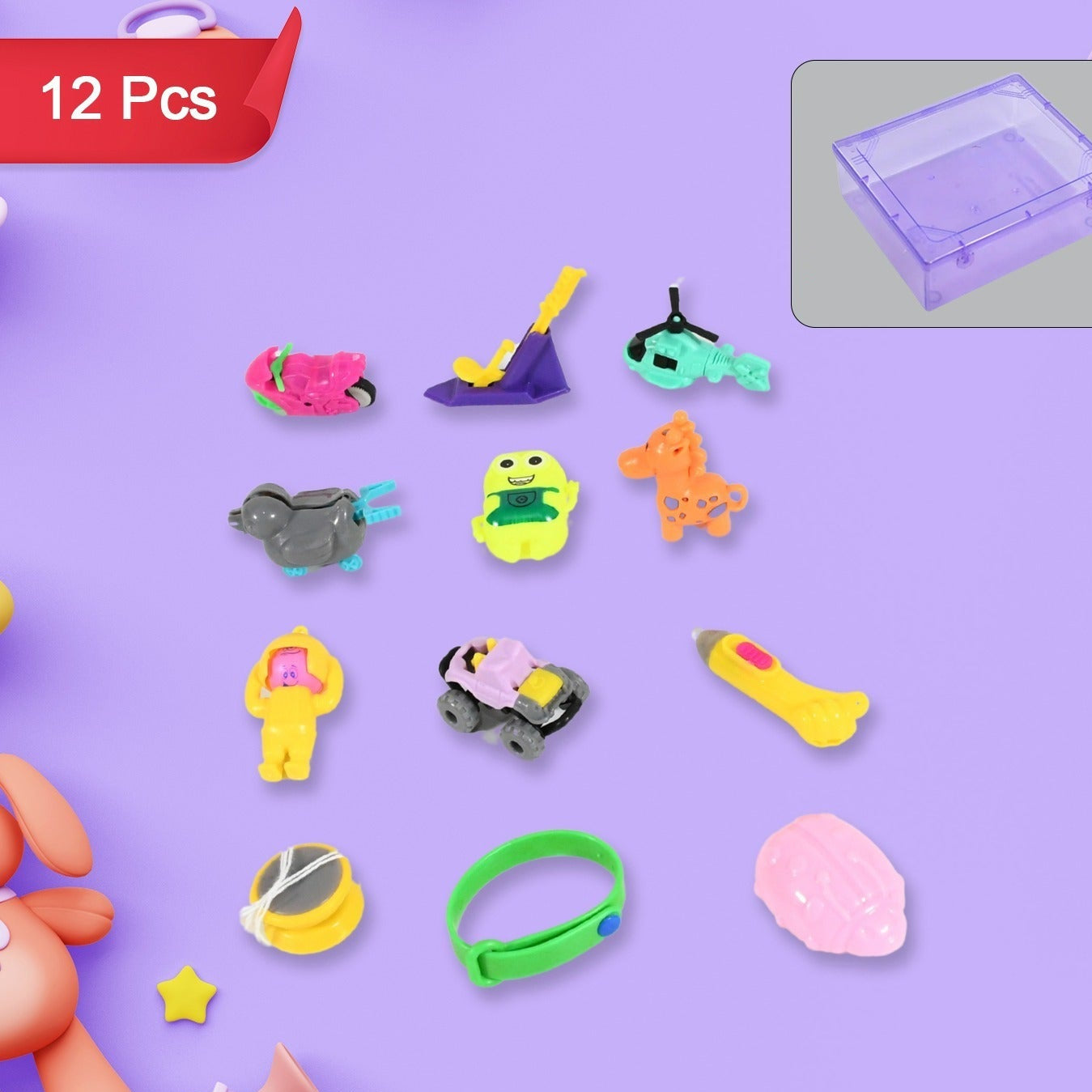 12-in-1 Toy Set for Kids - Assorted Small Toys for Curious Minds - Happy Price - Image 1