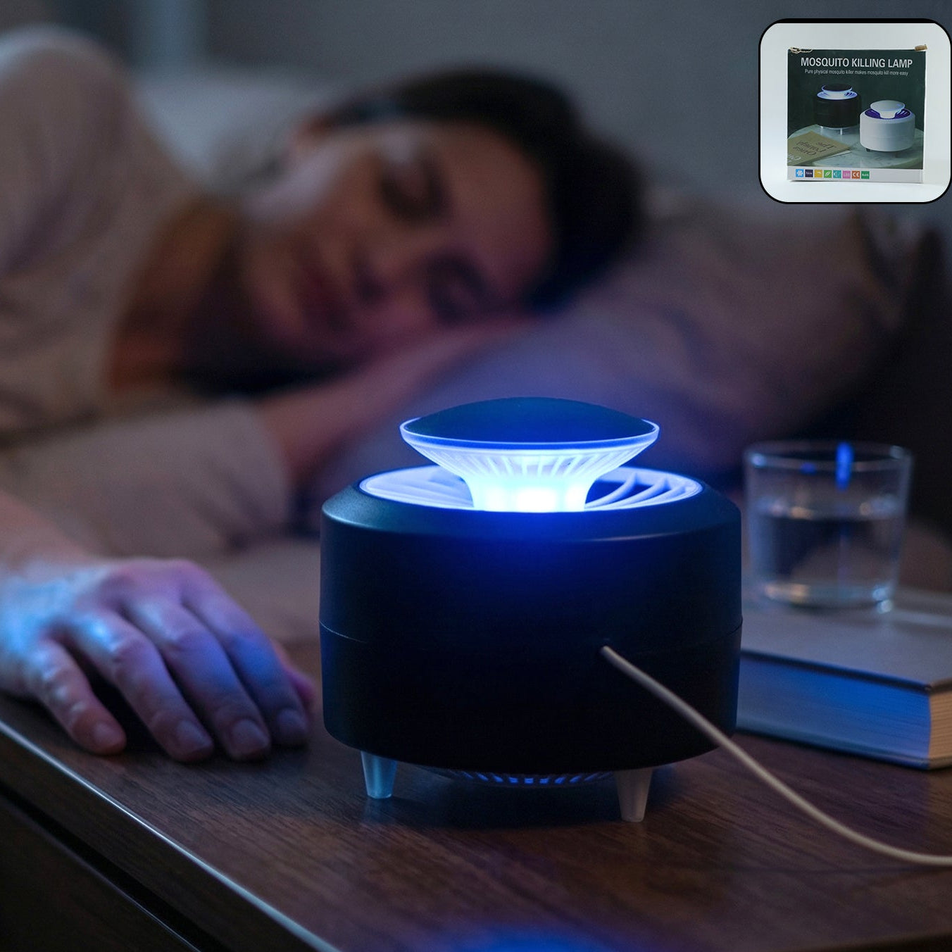 USB Electric Mosquito Killer Lamp - Silent Insect Trap for Home & Office (1 Pc) - Great Price - Image 1