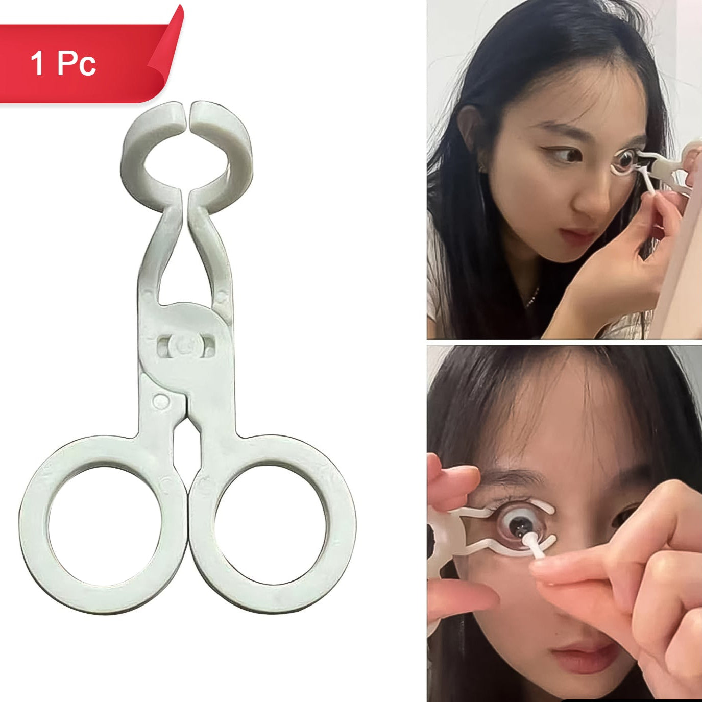 Plastic Ergonomic Women Eye Care Contact Lenses Inserter Remover Tool (1 Pc) - Happy Price - Image 1