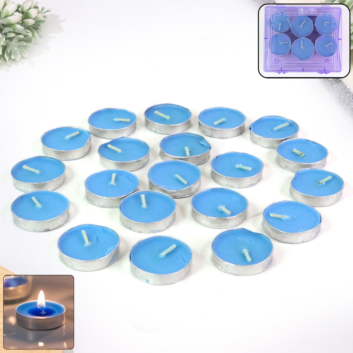 20 Pc Multicolor Tea Light Candles Set for Home Decor & Festivals - Great Price - Image 3