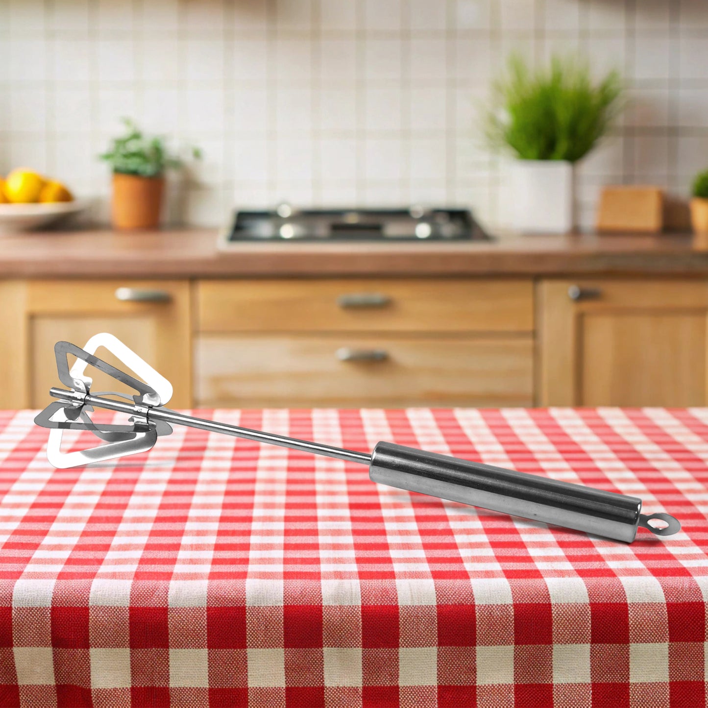 Hand Push Mixer Egg Whisk Stainless Steel Blender (1 Pc) - Happy Price - Image 4