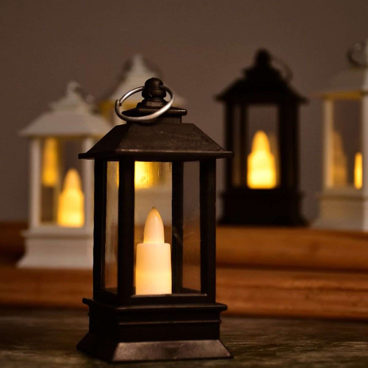 Pack of 24 Classic Style Flameless Lanterns with Battery Operated Candle Light for Home Decor - Happy Price - Image 7