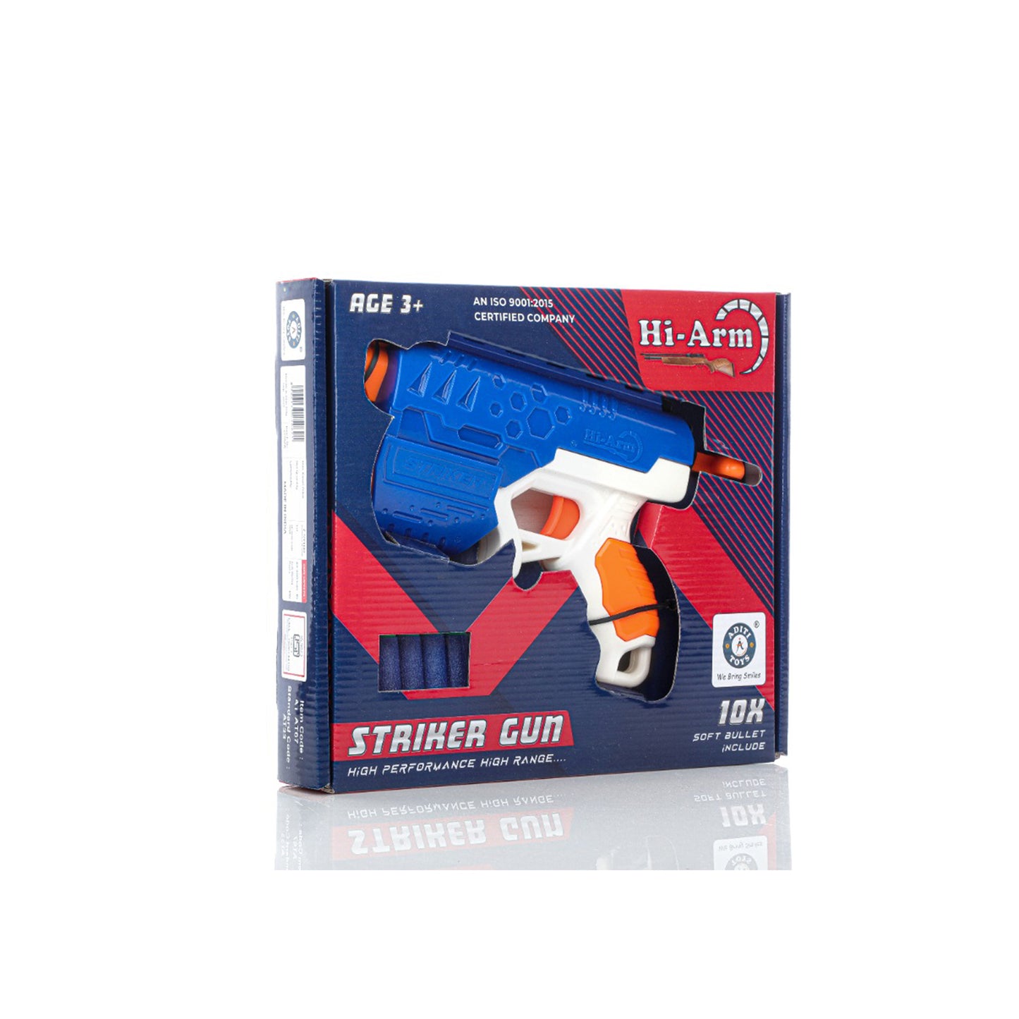 Hi-arm Gun With 10xfoam Suction Bullet Made With Abs Plastic Solid Build Target Shooting - Happy Price - Image 7