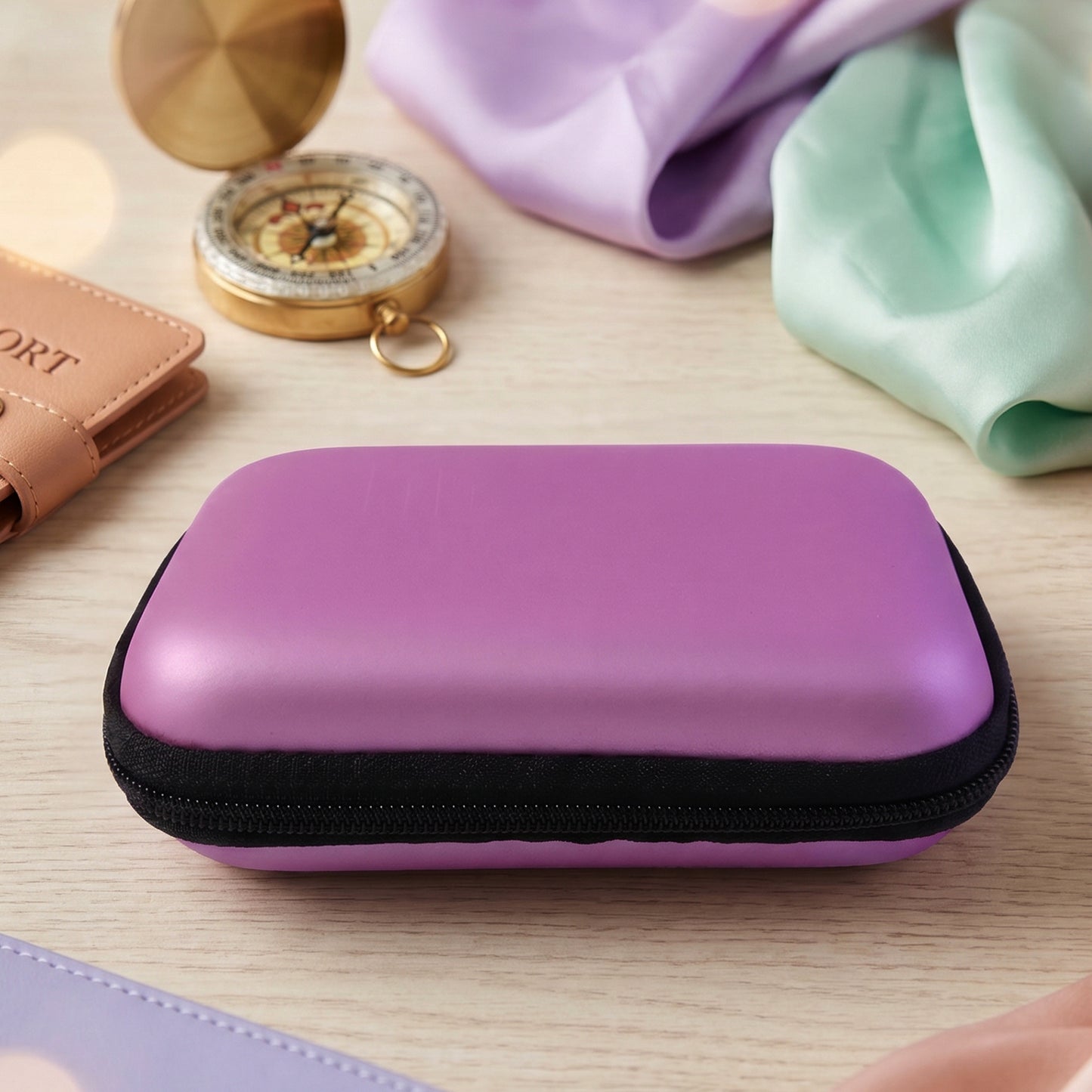 Mini Travel Organizer Pouch for Earphones, SD Cards, Cables (1 Pc) - Happy Price - Image 3