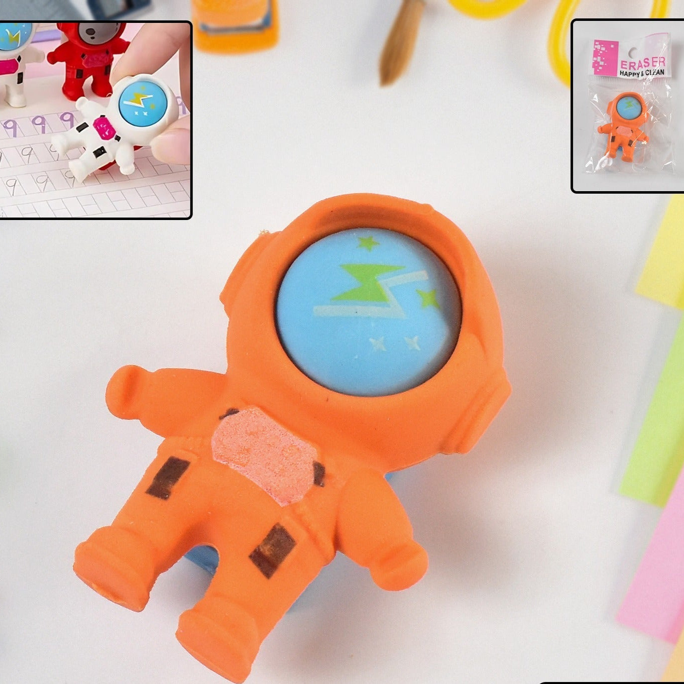 Cutest Astronaut Space Look Pencil Erasers (1 Pc) - Happy Price - Image 1