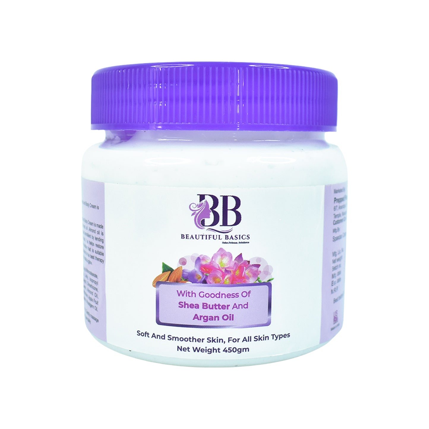 Shea Butter & Argan Oil Body Cream - 450g | Deep Moisturization for Soft Skin - Happy Price - Image 2