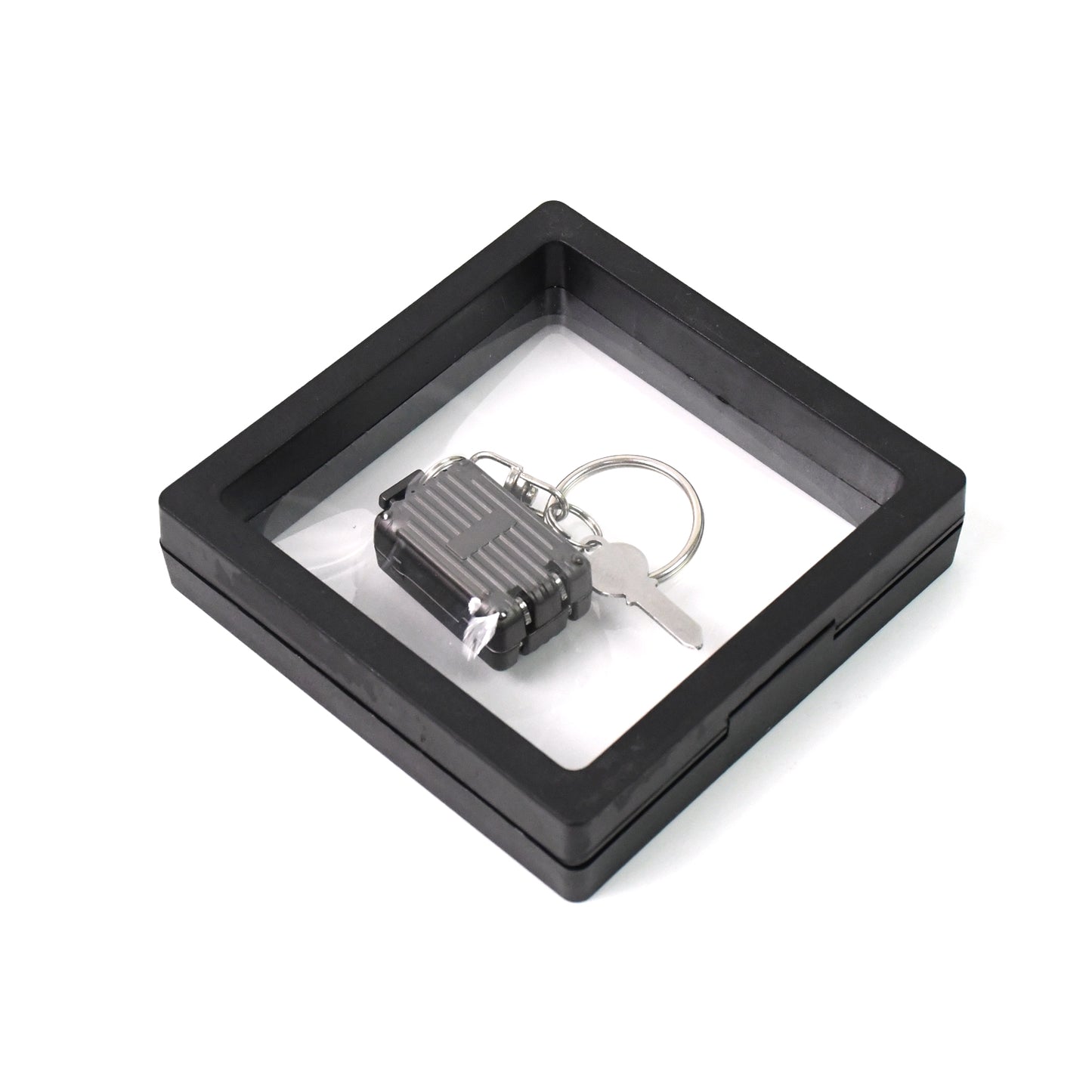 Suitcase Shape Nail Clipper Keychain With Key 3d Floating Frame Display Case (1 Set) - Happy Price - Image 4