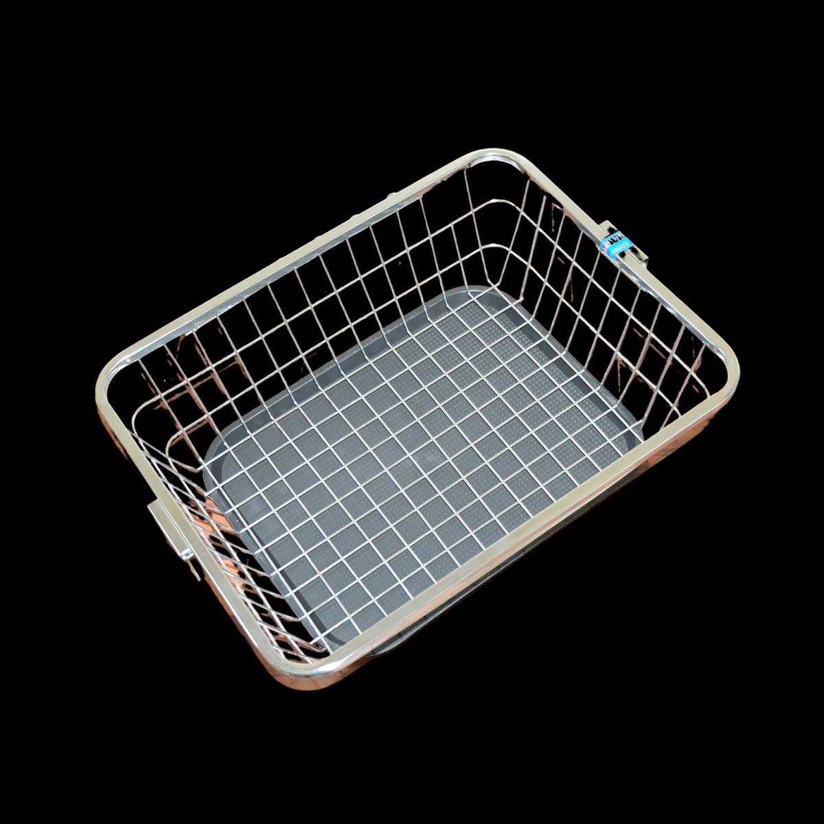 Dish Drainer Rack With Drip Tray Stainless Steel Dish Drainer Rack With Drip Tray Utensil Drying Stand For Kitchen Plate Rack Bartan Basket For Kitchen Utensilsdish Drying Rack With Drainerbartan Basketplate Stand ( 57 X 45 X 19 Cm) - Happy Price - Image 4