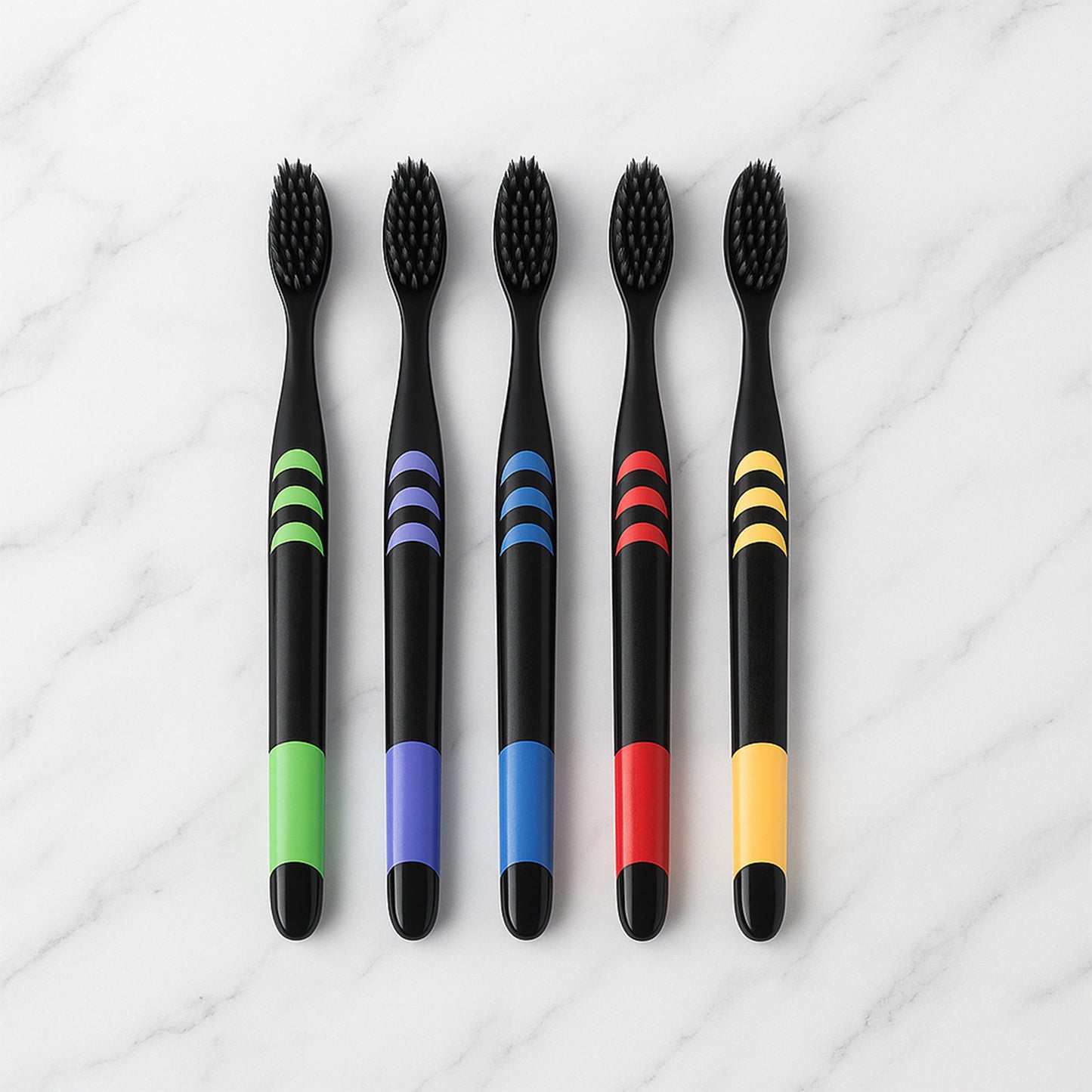 Soft Toothbrush With Plastic Round Box For Men And Women Kids Adultsplastic Toothbrush (10 Pcs Set) - Happy Price - Image 3