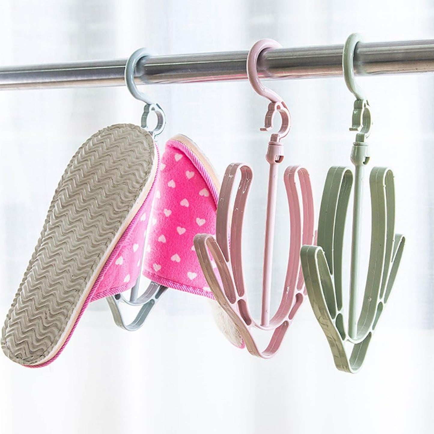 Shoes Drying Hanger Rotatable Shoe Hanging Racks For Balcony Closet (1pc) - Happy Price - Image 7