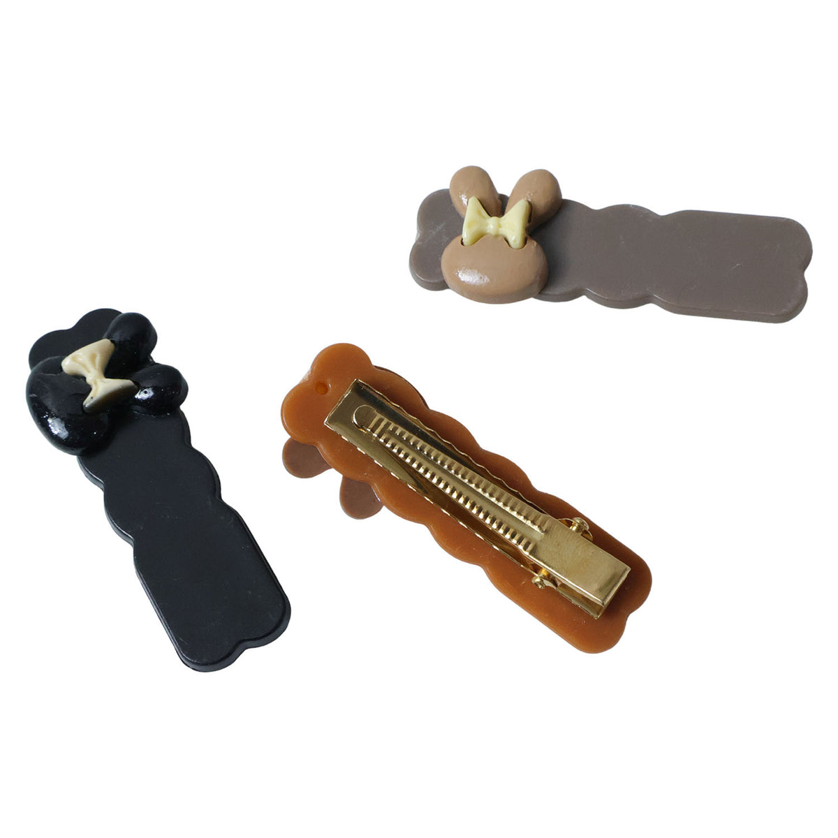 Cute Character Bow Hair Clip Set for Girls - Pack of 3 - Happy Price - Image 4