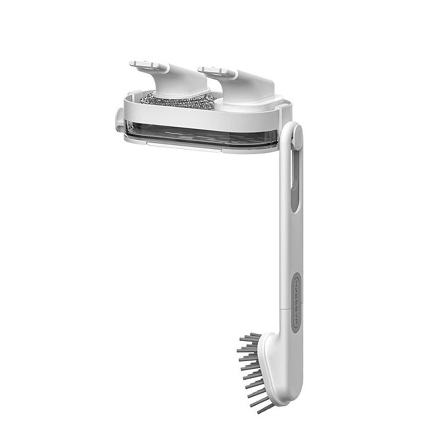 Wall Mounted Cleaning Brush Holder with Tray - Kitchen Sink Organizer (1 Set) - Happy Price - Image 4