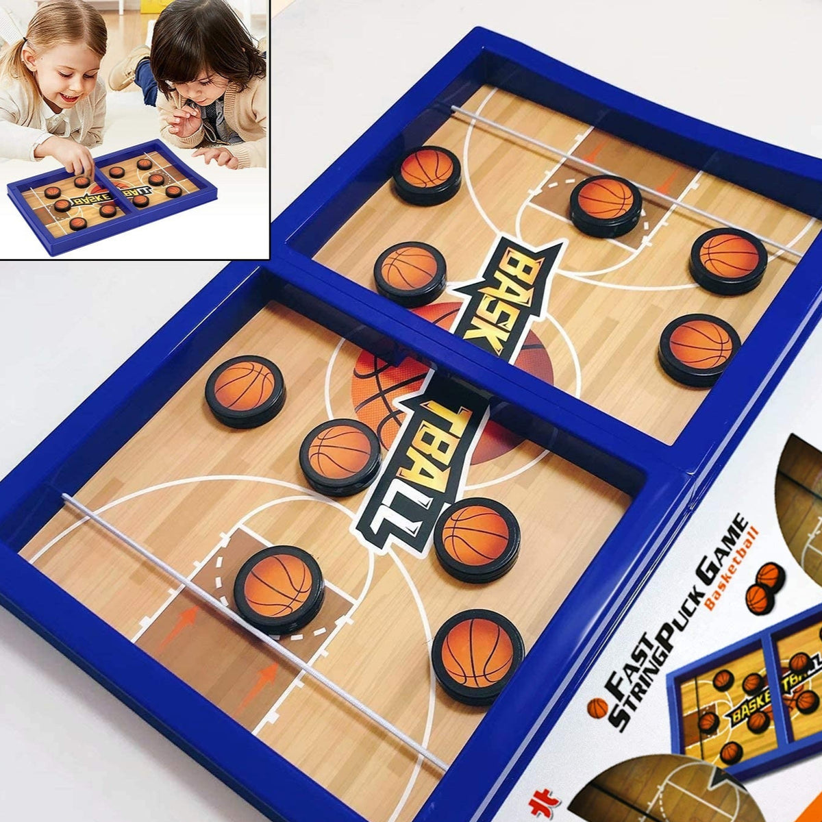 Fast Sling Puck Game - Desktop Hockey Board Game for Family Fun - Happy Price - Image 1
