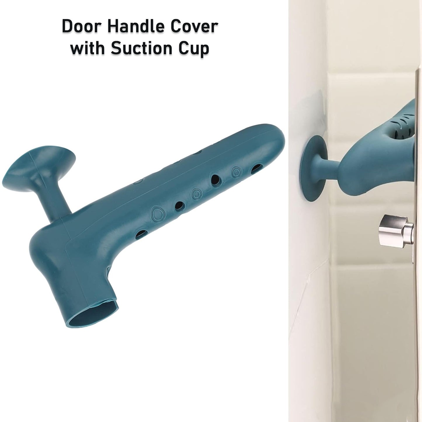 Silicone Door Handle Cover With Suction Cup (1 Pc) - Happy Price - Image 2