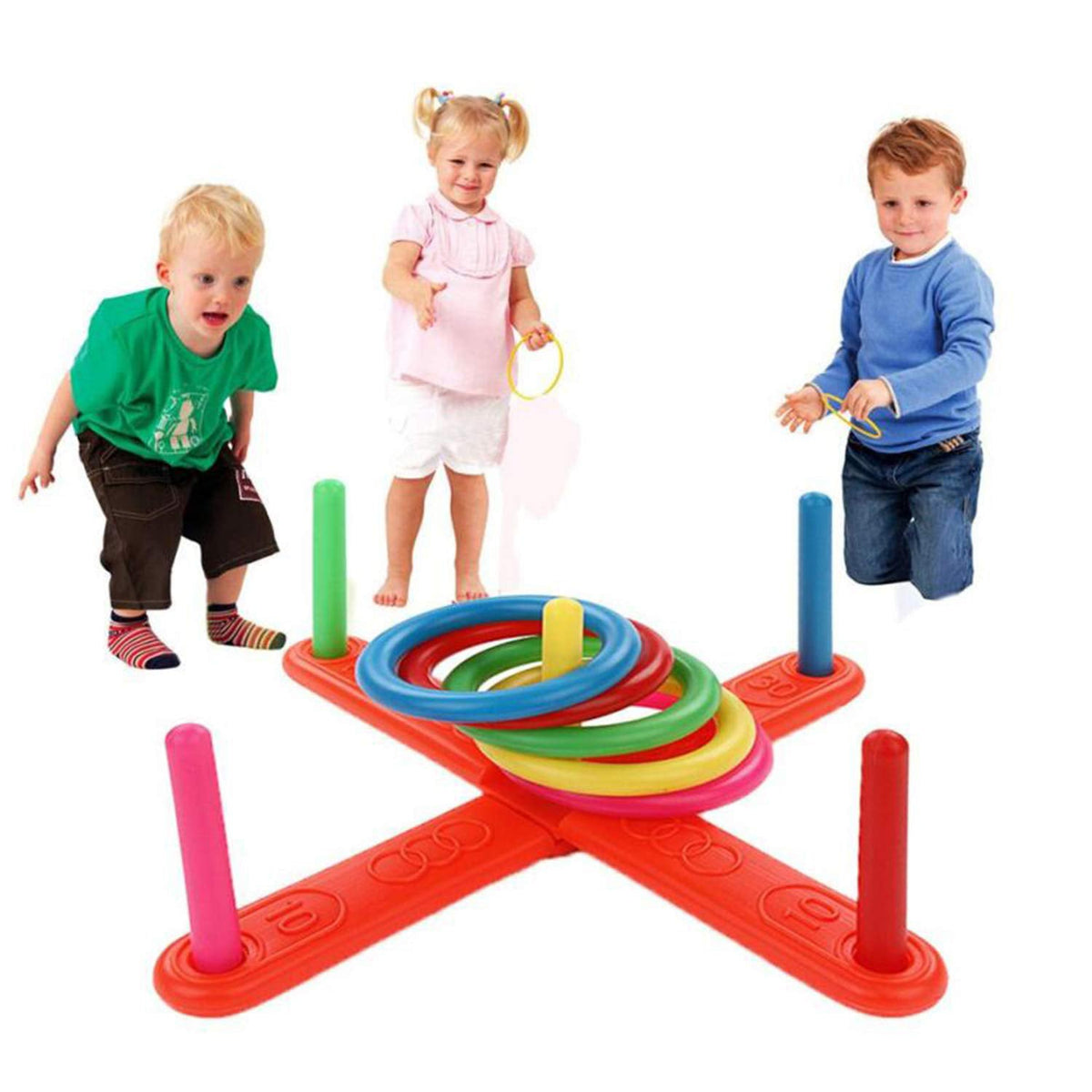 13 Pc Ring Toss Game Widely Used By Childrens And Kids For Playing And Enjoying Purposes And All In All Kinds Of Household And Official Places Etc. - Happy Price - Image 7