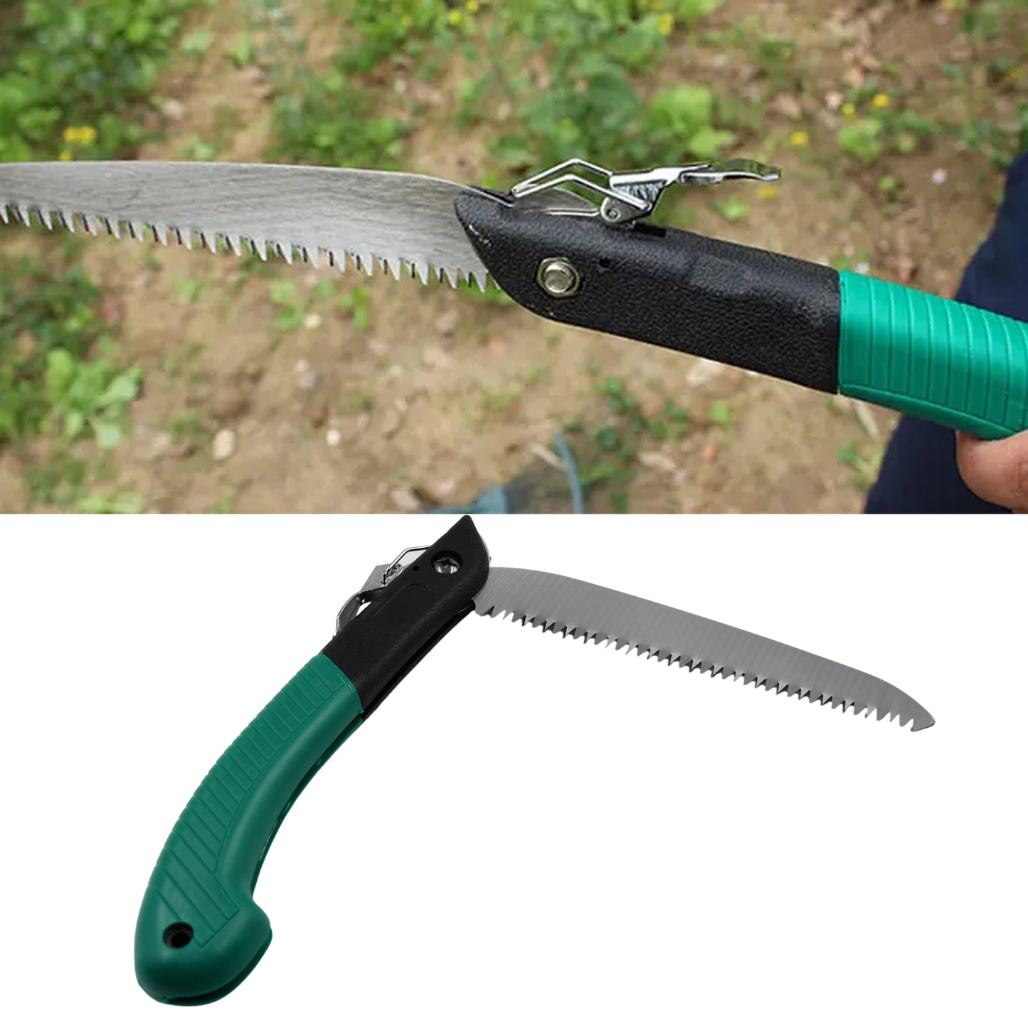 Folding Handsaw Pruning Saws For Tree Trimming Camping Gardening Hunting. Cutting Wood Pvc Bone - Happy Price - Image 4