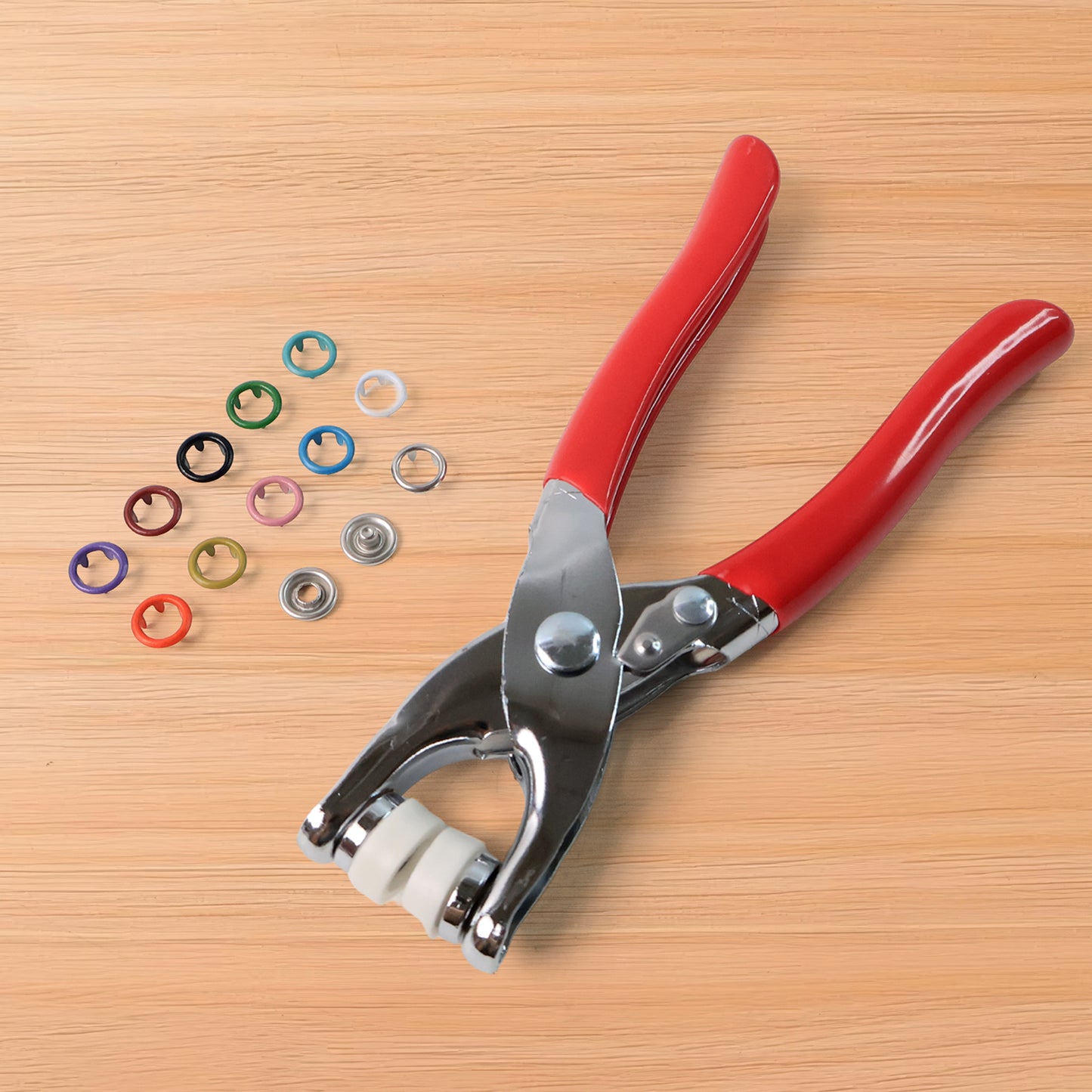 Snap Button Plier Tool Kit with 100+ Assorted Metal Studs - DIY Fastener Set - Great Price - Image 6