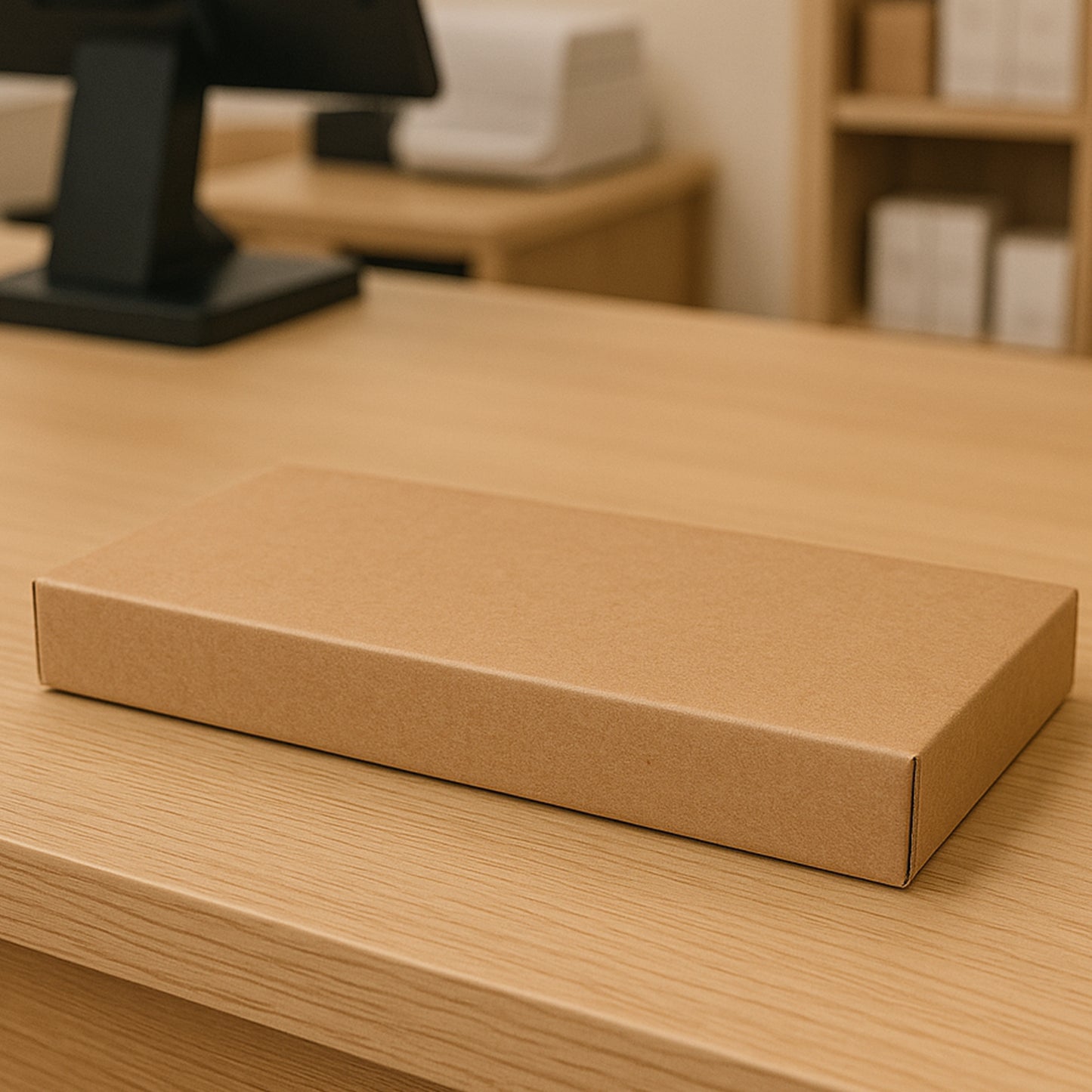 Durable Brown Corrugated Box for Packaging - 25x15x4 cm, 1 Piece - Happy Price - Image 3