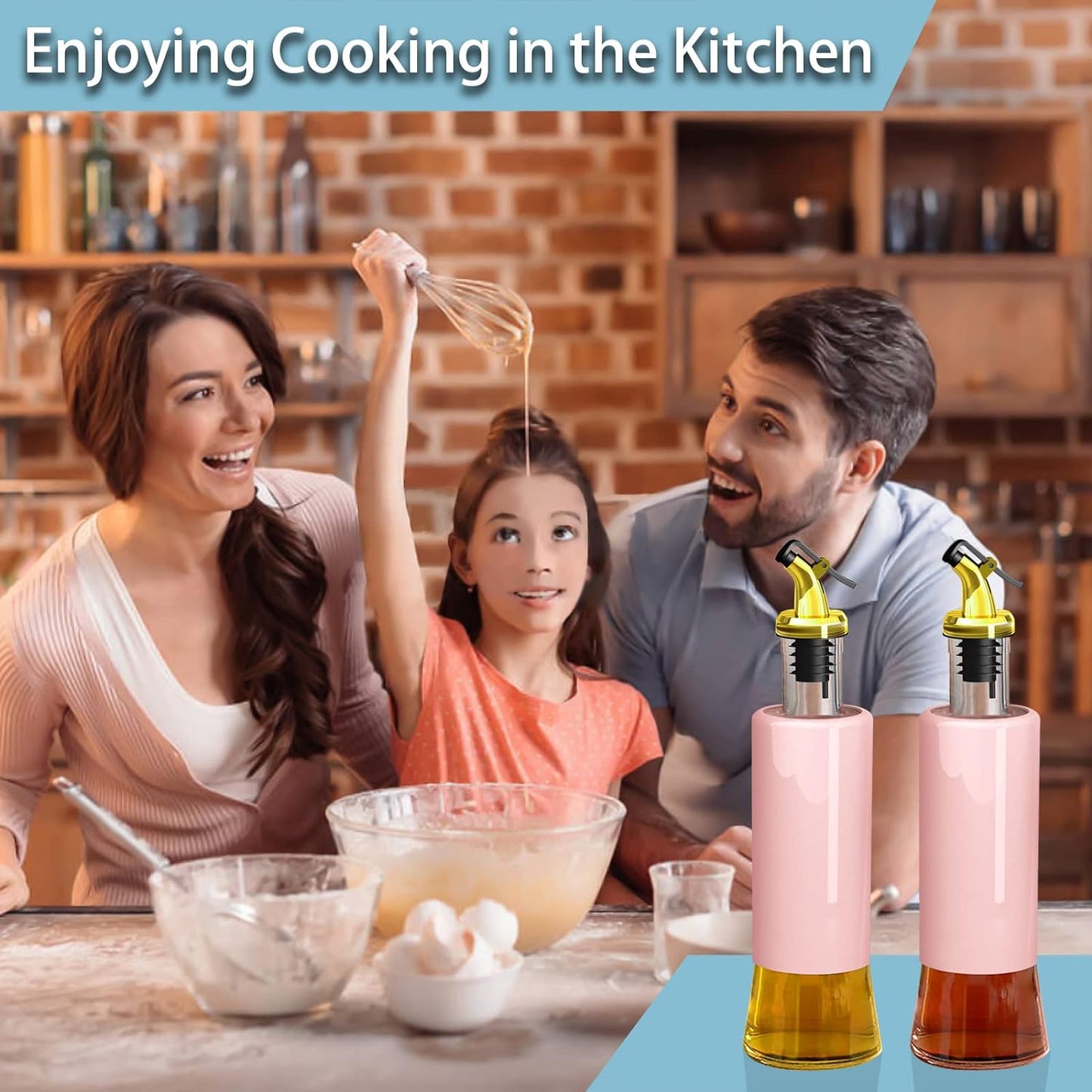 300 Ml Olive Oil Dispenser Bottle Leakproof Condiment Glass Container Non- Drip Spout Soy Sauce Vinegar Cruet Bottle For Kitchen Cooking Bbq Fry For Kicthen Home (300 Ml) - Happy Price - Image 7