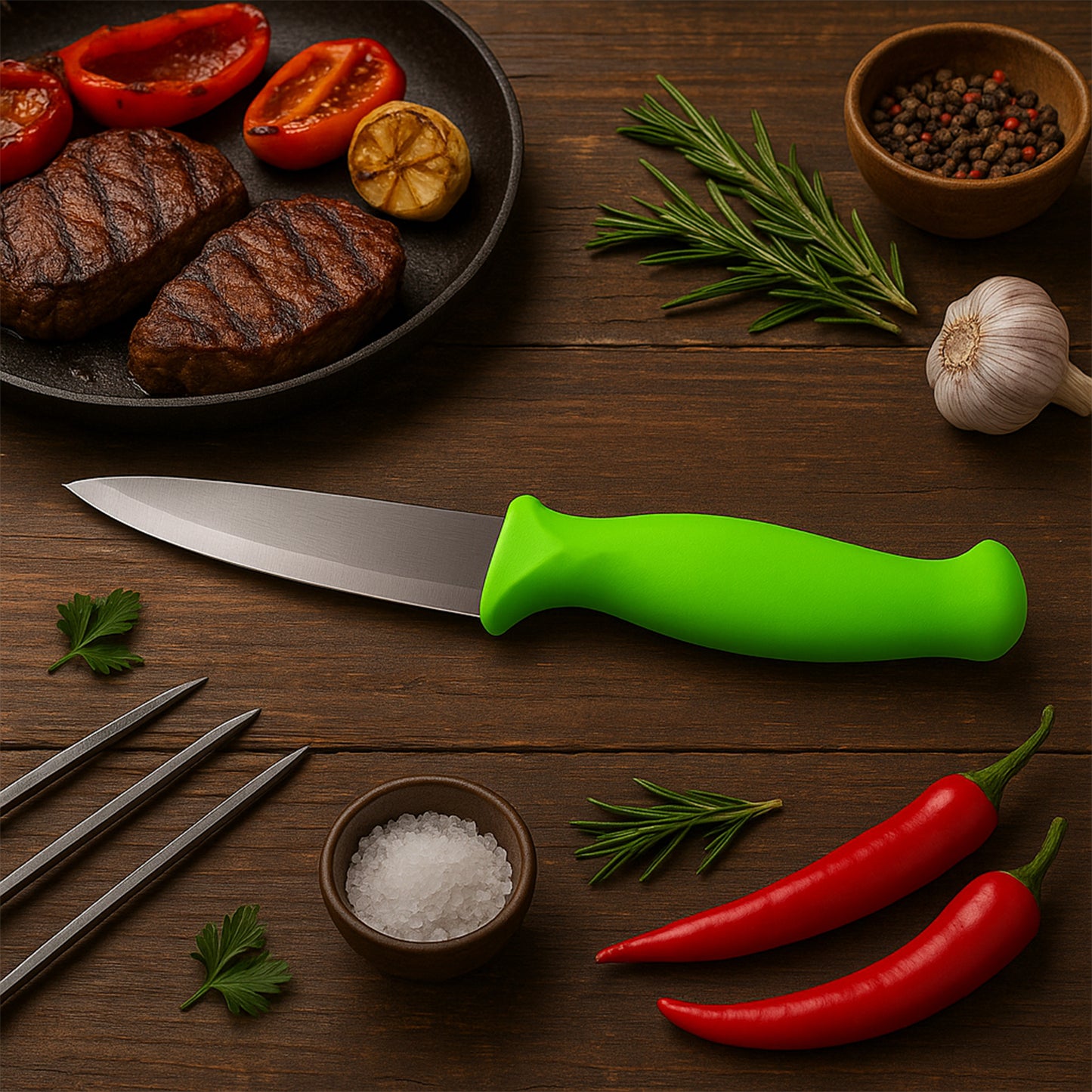 Premium Multipurpose Stainless Steel Kitchen Knife (1 Pc) - Happy Price - Image 4