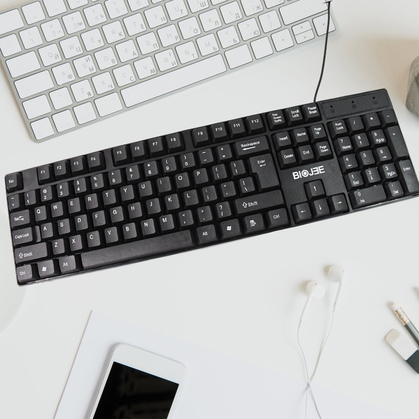 Wired Usb Keyboard 104 Keys (1 Pc) - Happy Price - Image 3