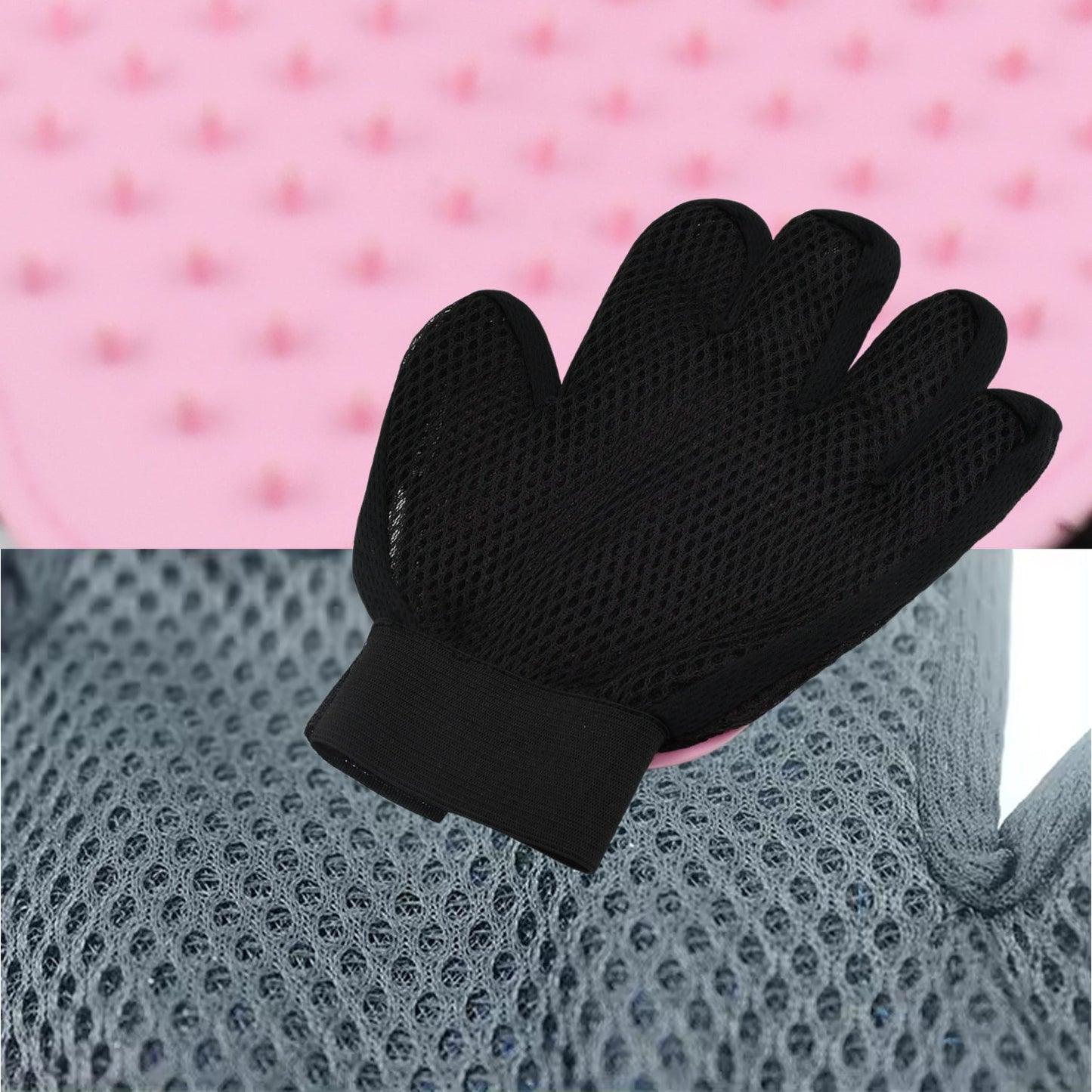 Pink True Touch Gloves Gloves Bathing Tool (1 Pc) - Happy Price - Image 3