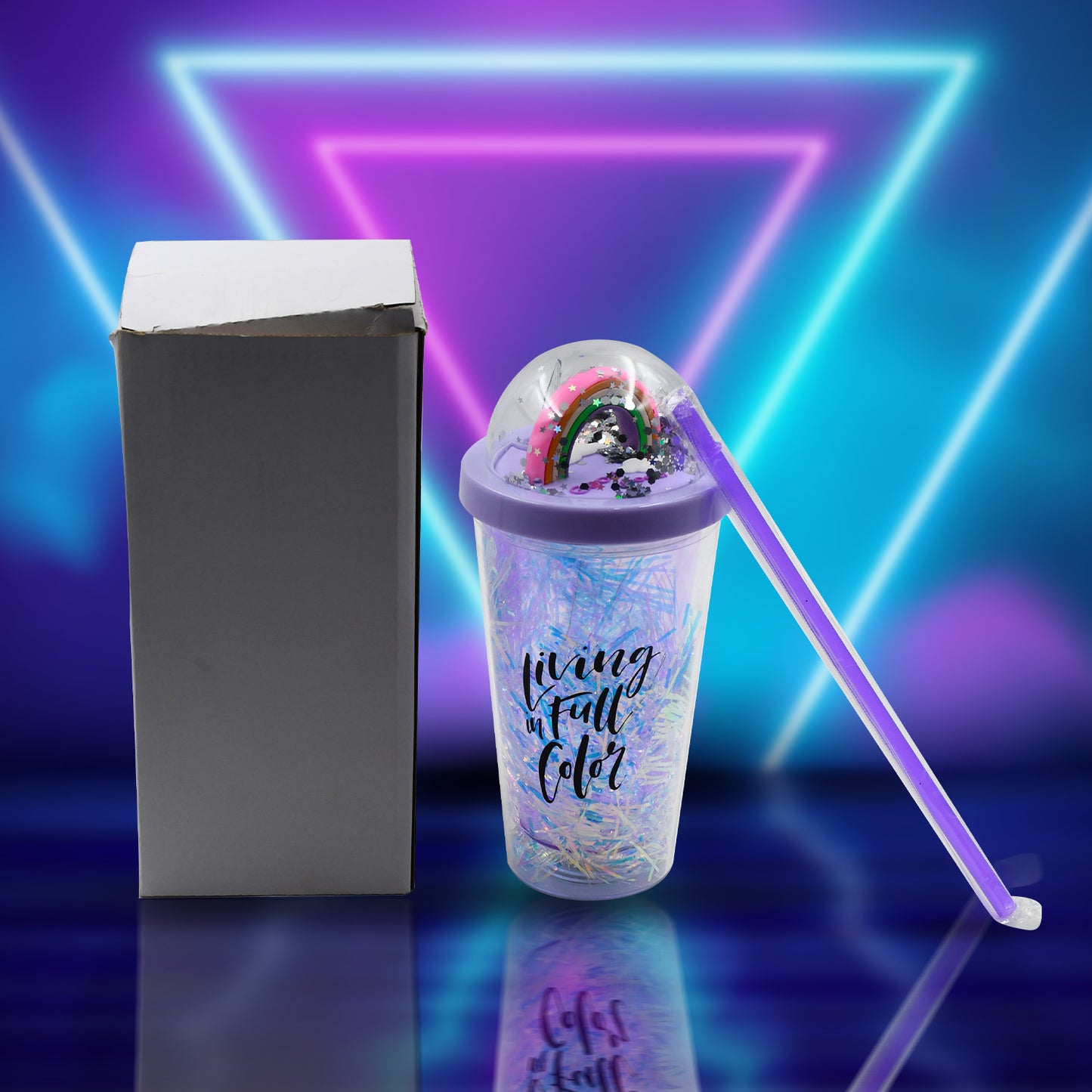 Kids LED Glow Sipper Bottle with Straw - 1 Pc - Happy Price - Image 4