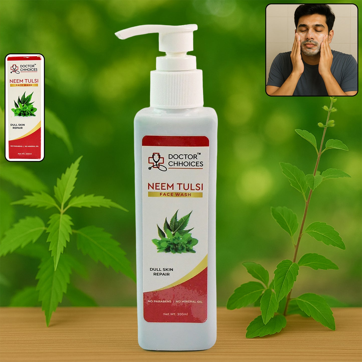 Doctor Chhoices Neem Tulsi Face Wash 200ml (1 Pc) - Happy Price - Image 2