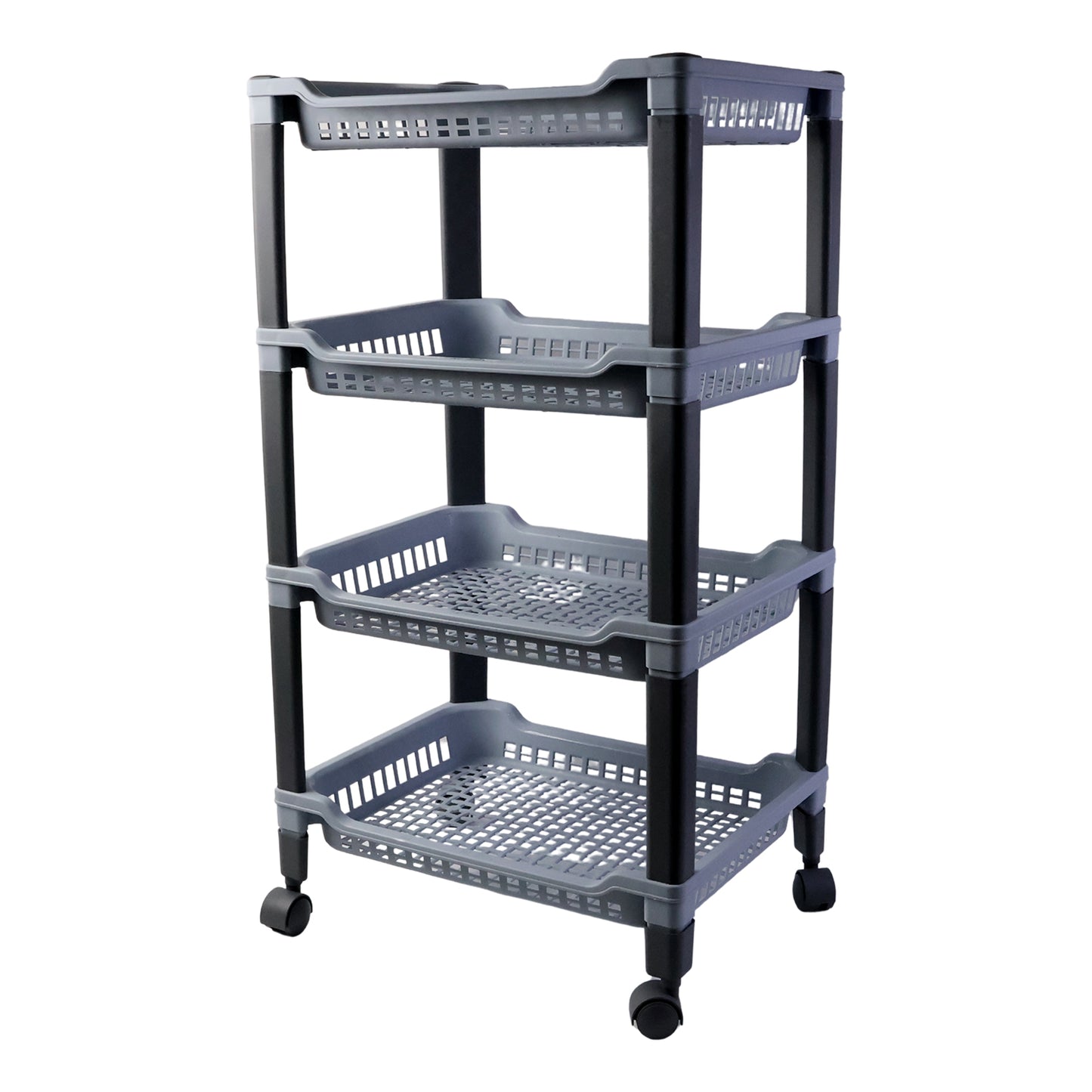 Apex 4-Layer Plastic Storage Rack - Multipurpose Organizer Shelf - Happy Price - Image 2