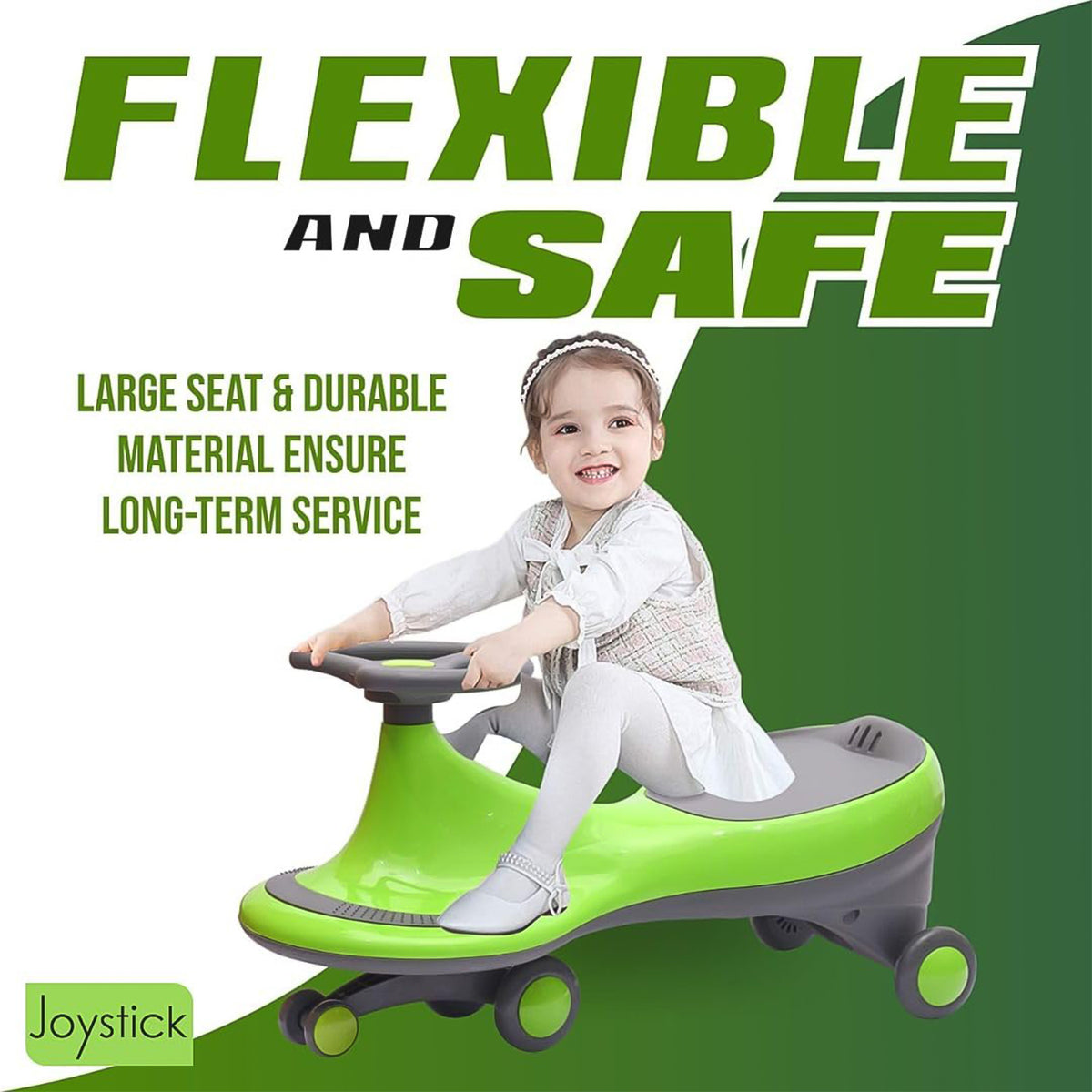 Premium Kids Play Swing Car Kids Ride On Toy (1 Pc Mix Color) - Happy Price - Image 3