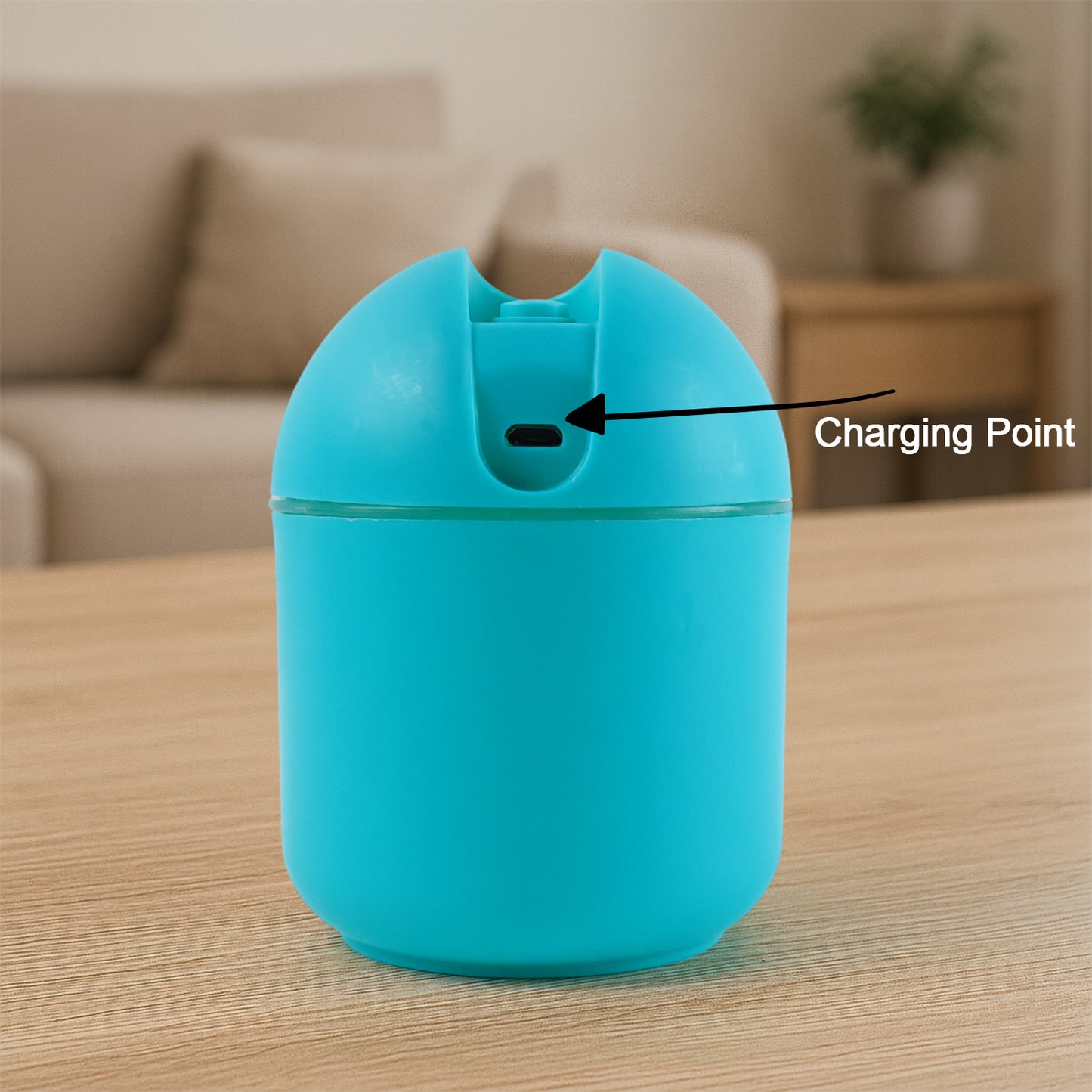 Blue Usb Mini Air Humidifier For Home Office (1 Pc) - Happy Price - Image 3